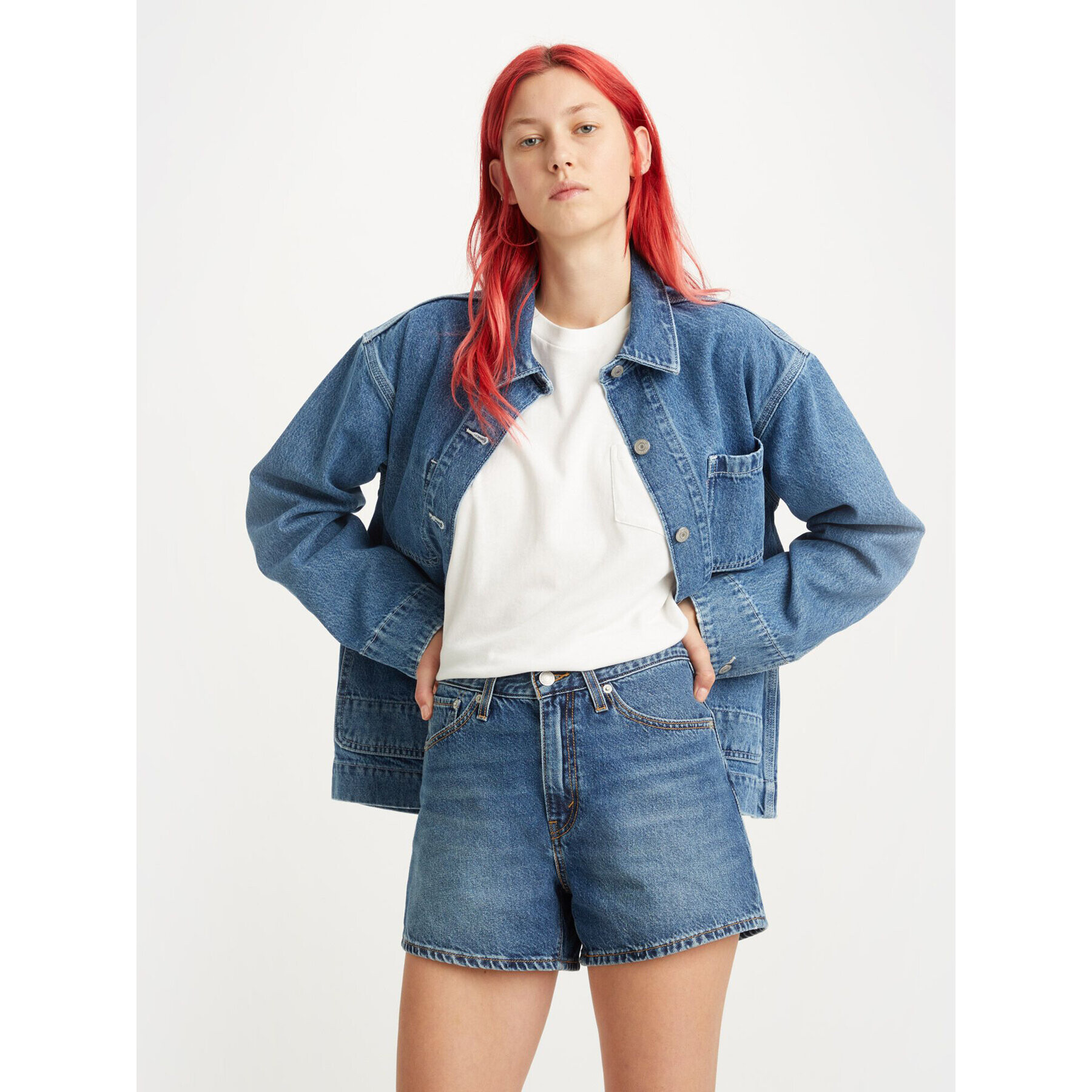 Levi's® Džínsové šortky 80'S A46950003 Modrá Loose Fit - Pepit.sk