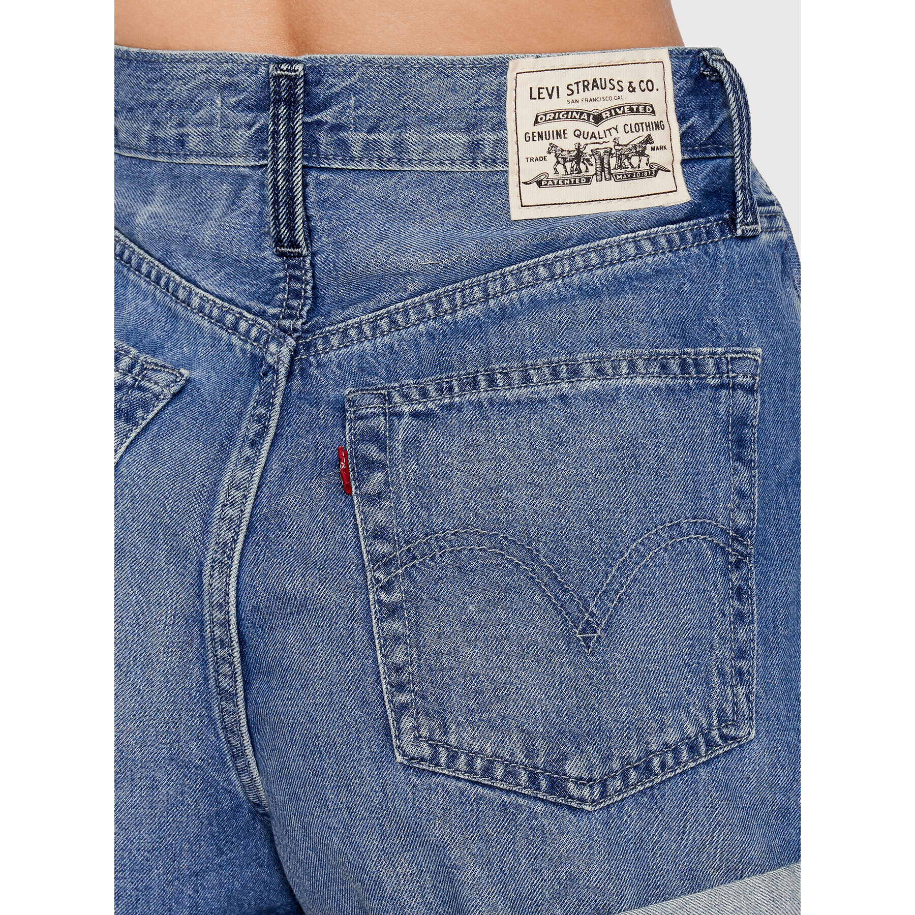 Levi's® Džínsové šortky Wellthread A2257-0000 Modrá Loose Fit - Pepit.sk