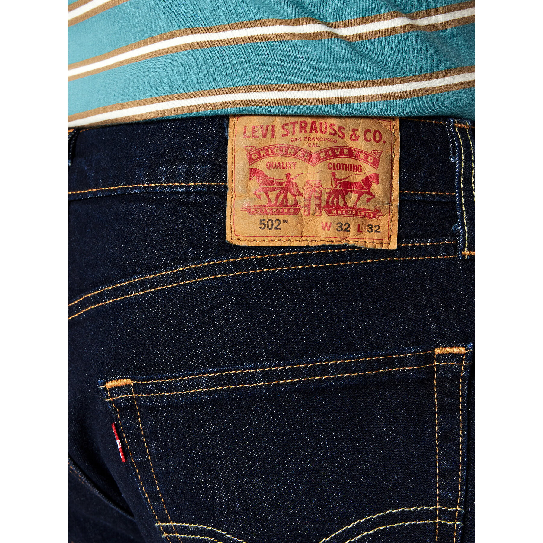 Levi's® Džínsy 502™ 29507-0083 Tmavomodrá Taper Fit - Pepit.sk