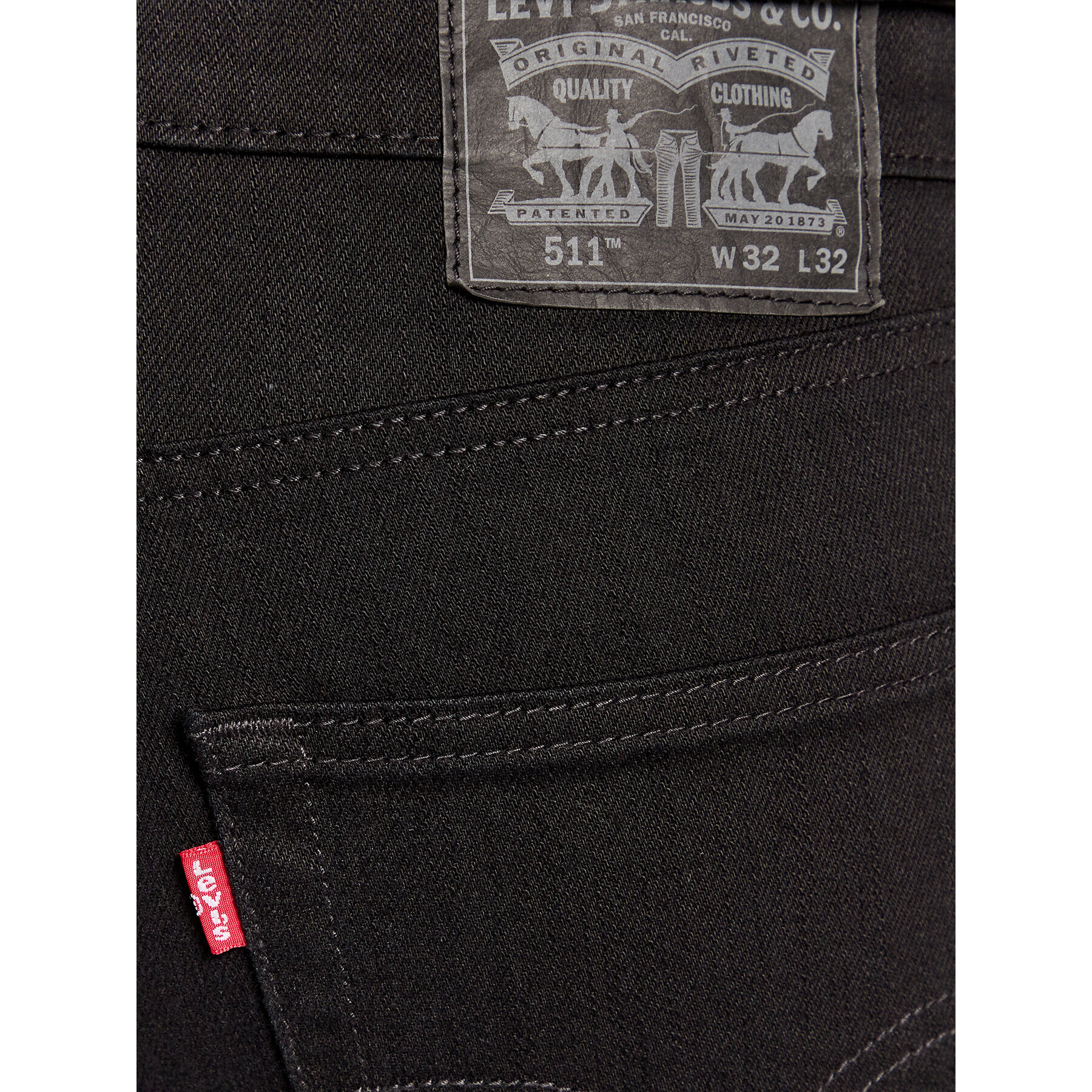 Levi's® Džínsy 511™ 04511-0168 Čierna Slim Fit - Pepit.sk