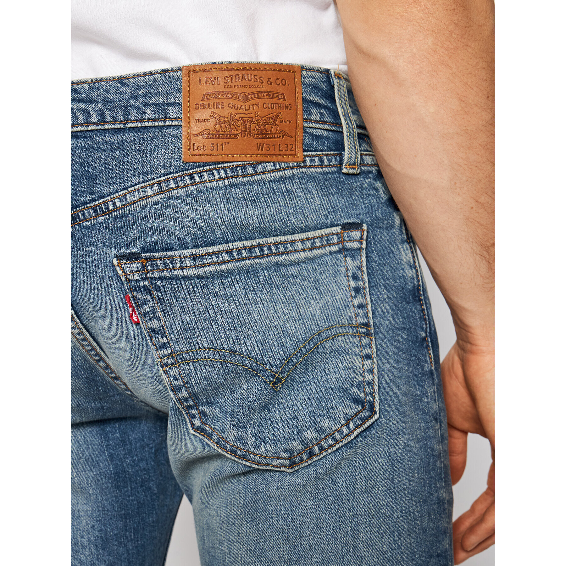 Levi's® Džínsy 511™ 04511-4852 Tmavomodrá Slim Fit - Pepit.sk