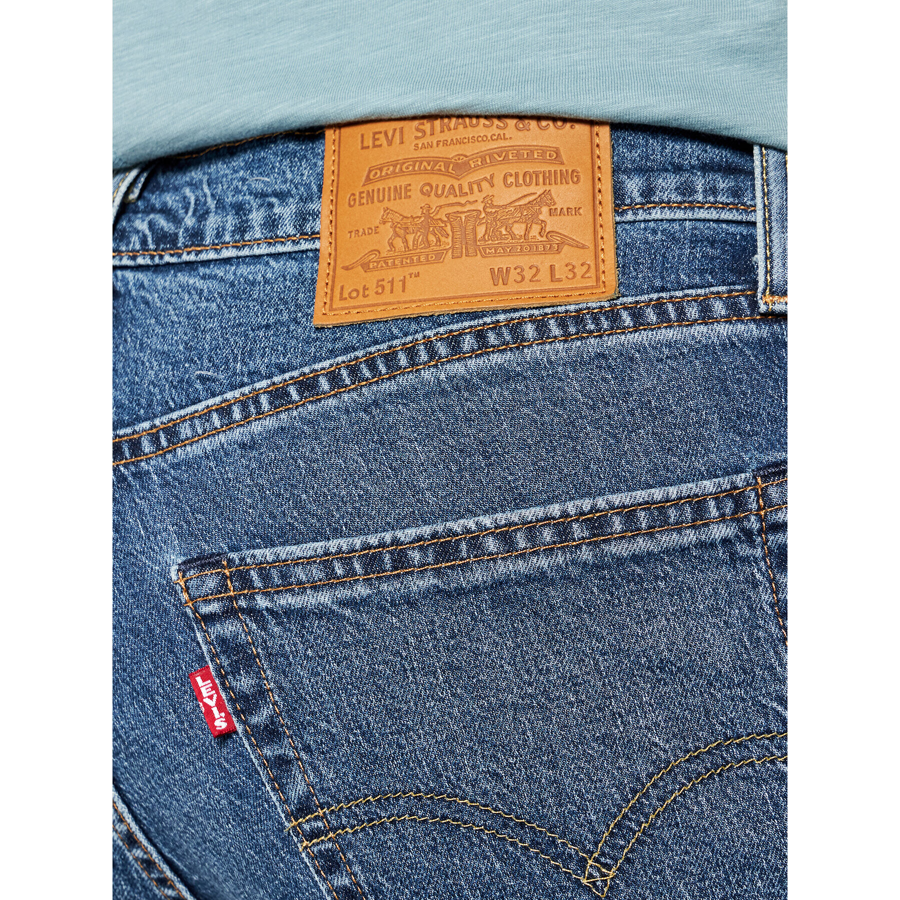 Levi's® Džínsy 511™ 04511-5074 Tmavomodrá Slim Fit - Pepit.sk