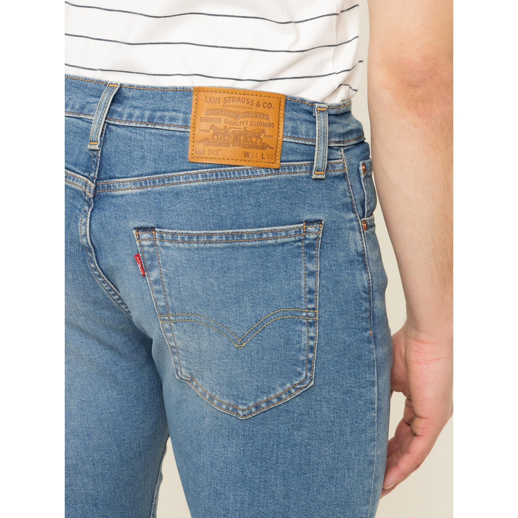 Levi's® Džínsy 512™ 28833-0588 Modrá Slim Fit - Pepit.sk