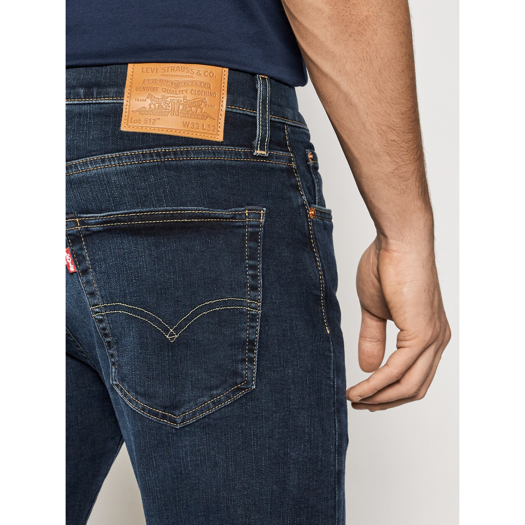 Levi's® Džínsy 512™ 28833-0653 Tmavomodrá Slim Taper Fit - Pepit.sk