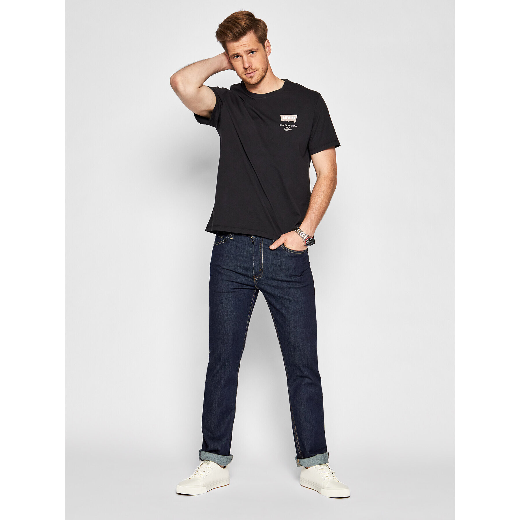 Levi's® Džínsy 513™ 08513-0183 Tmavomodrá Slim Fit - Pepit.sk