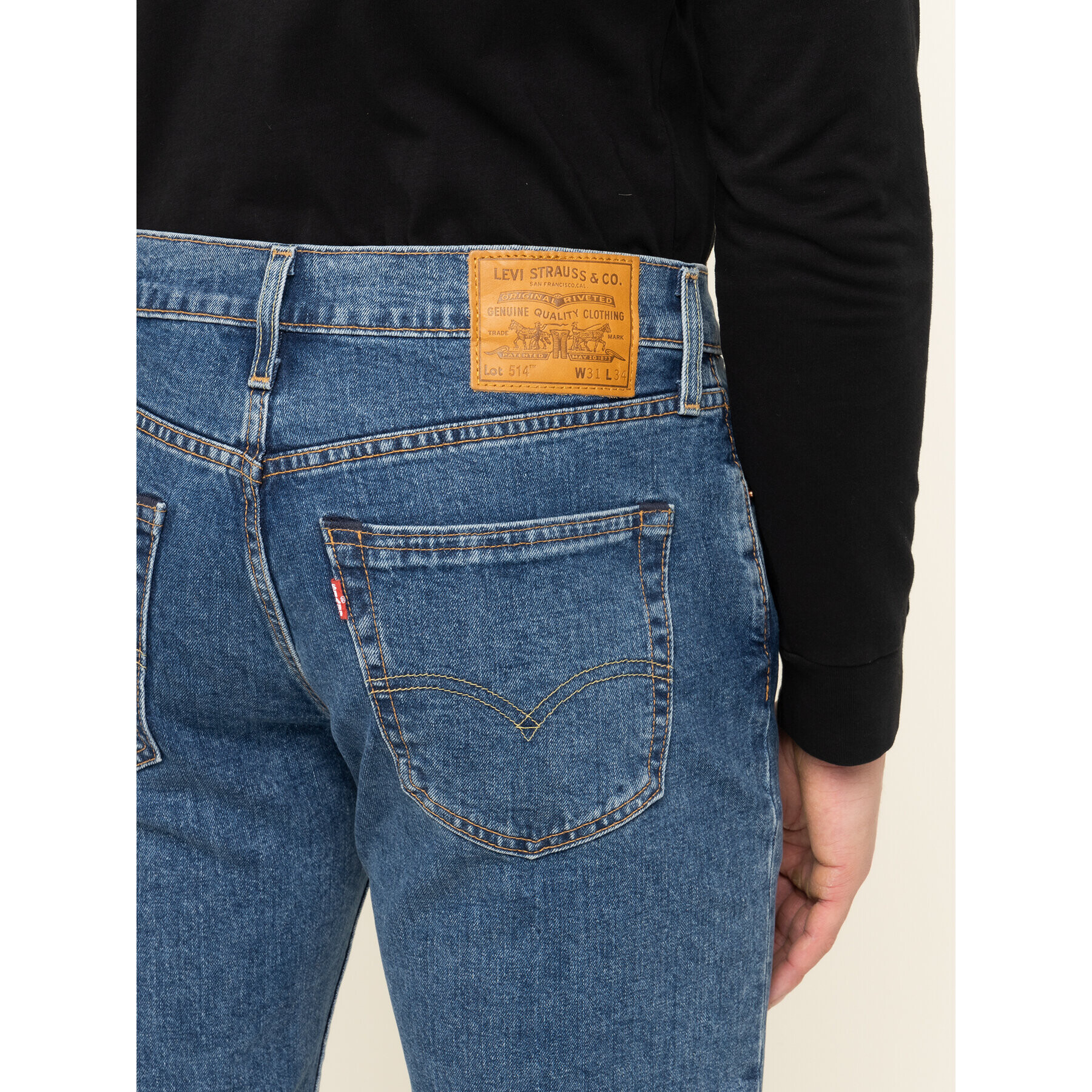 Levi's® Džínsy 514™ 00514-1267 Tmavomodrá Regular Fit - Pepit.sk