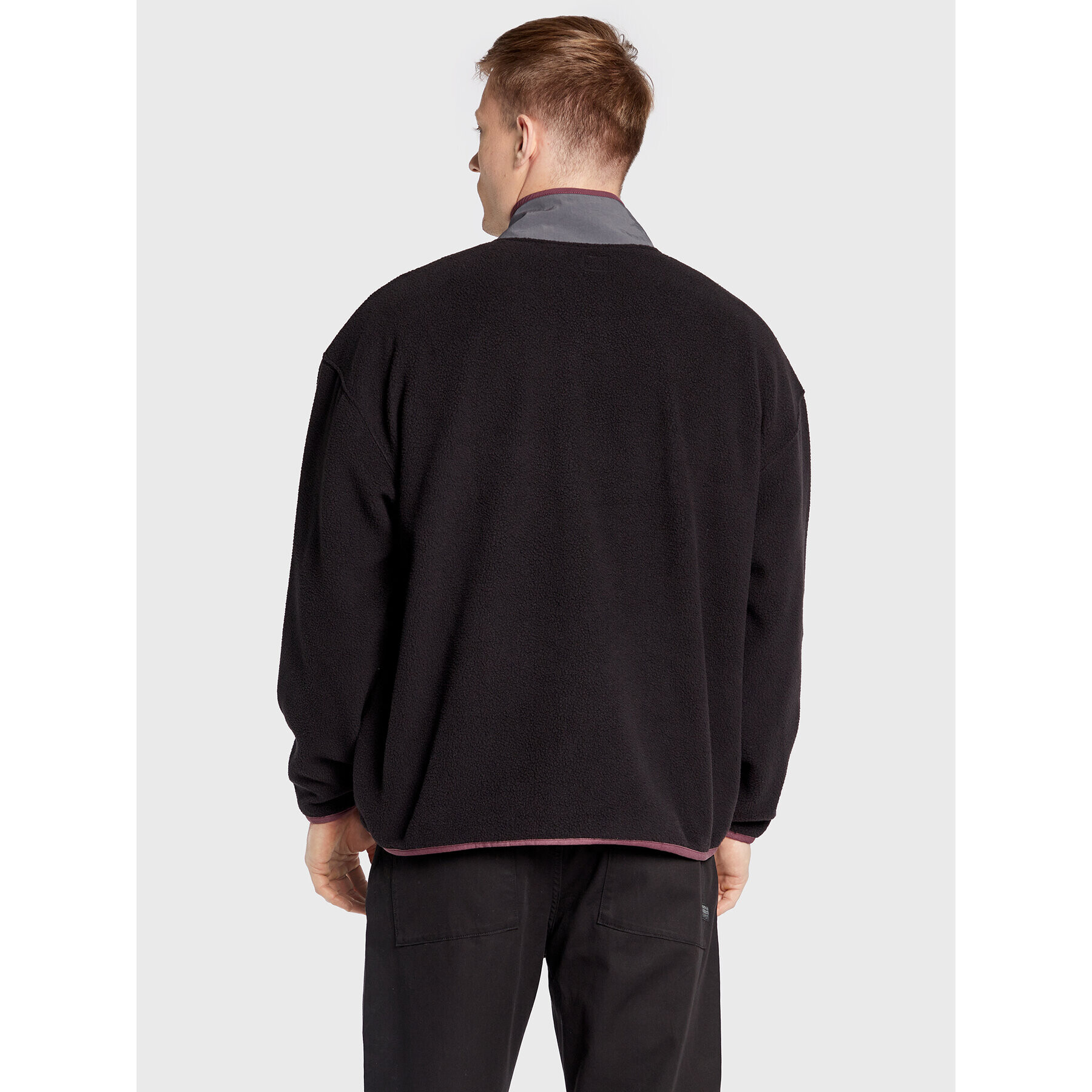 Levi's® Fleecová mikina Mock Neck A3301-0000 Čierna Oversize - Pepit.sk