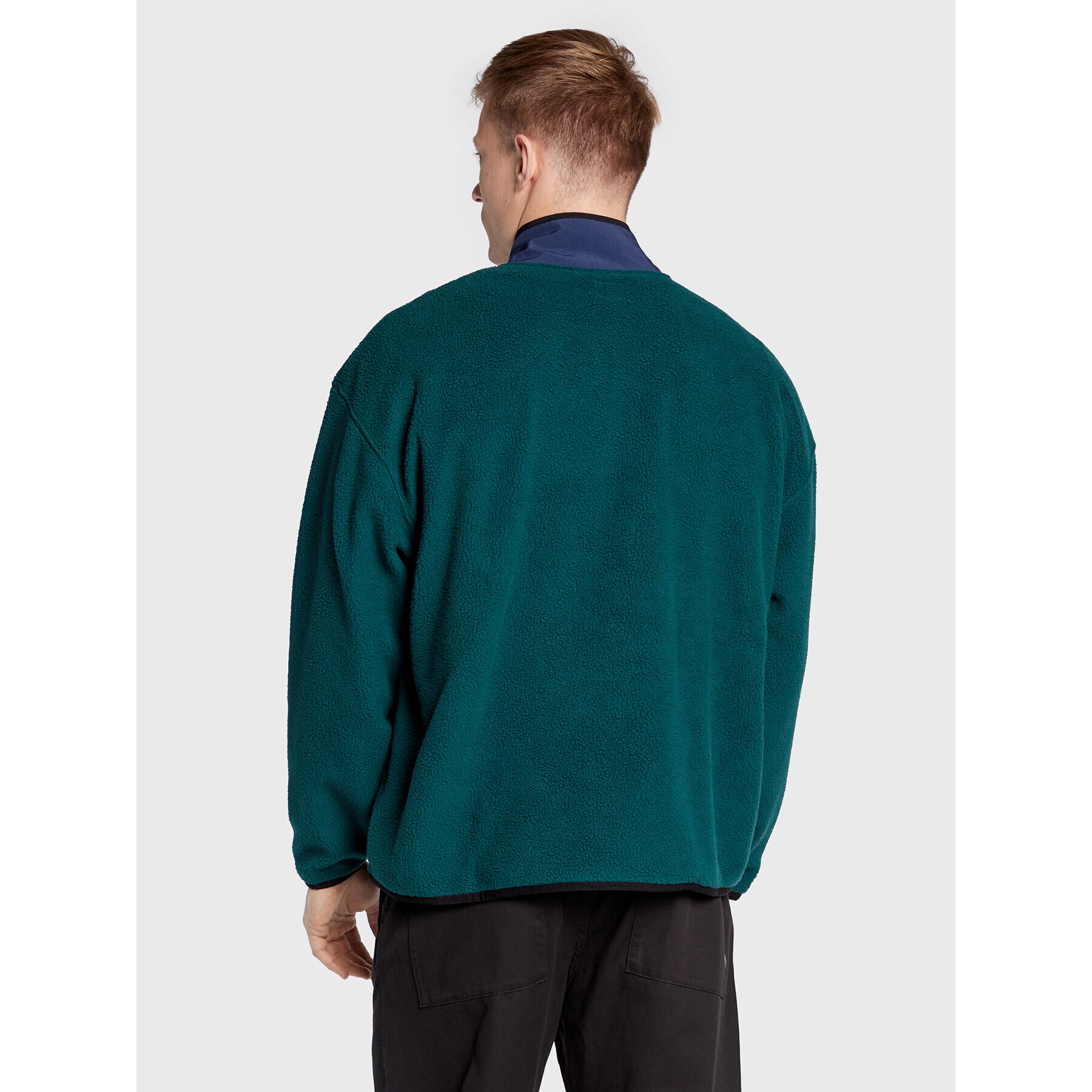 Levi's® Fleecová mikina Mock Neck A3301-0001 Zelená Oversize - Pepit.sk