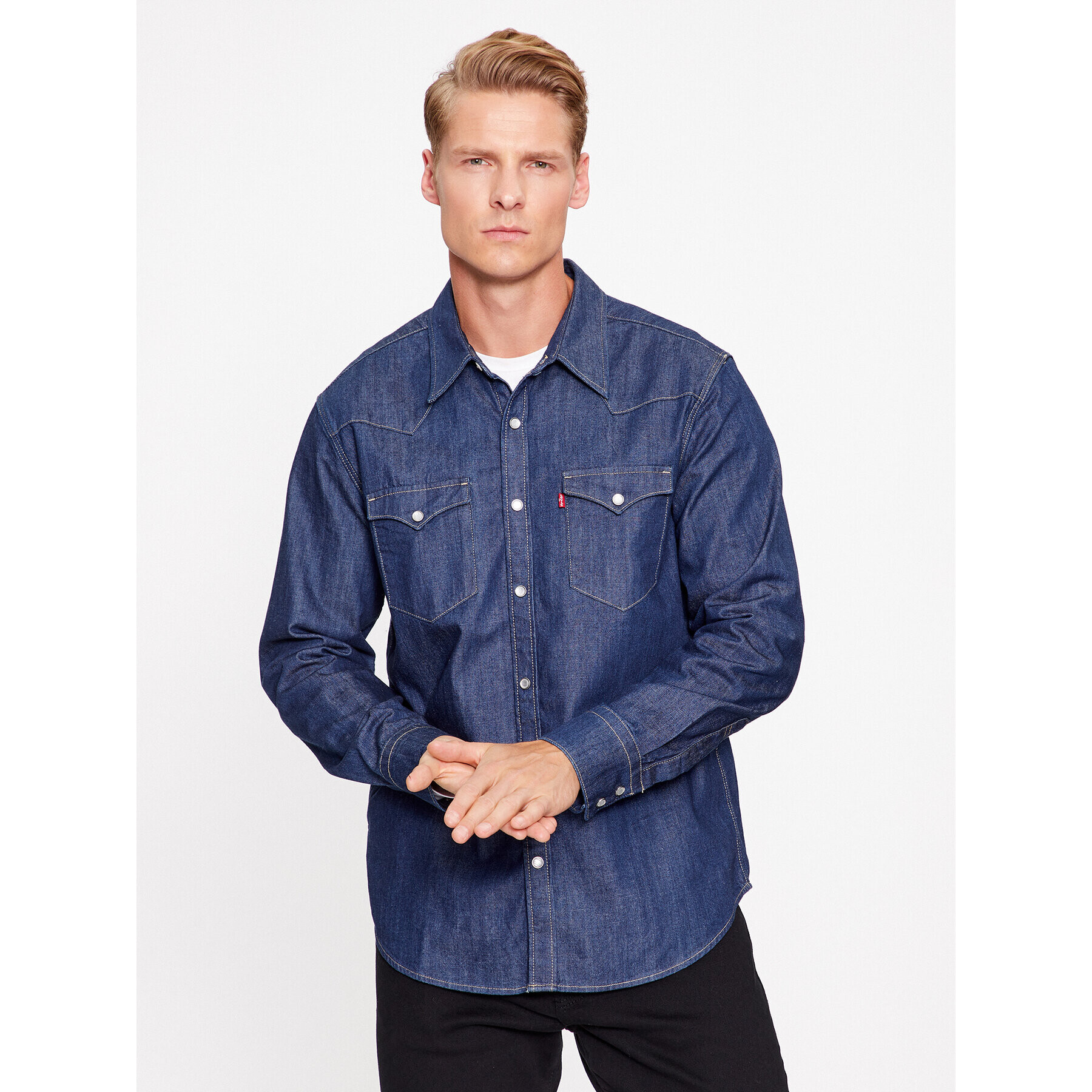 Levi's® Košeľa Barstow Western Standard 85744-0000 Tmavomodrá Standard Fit - Pepit.sk