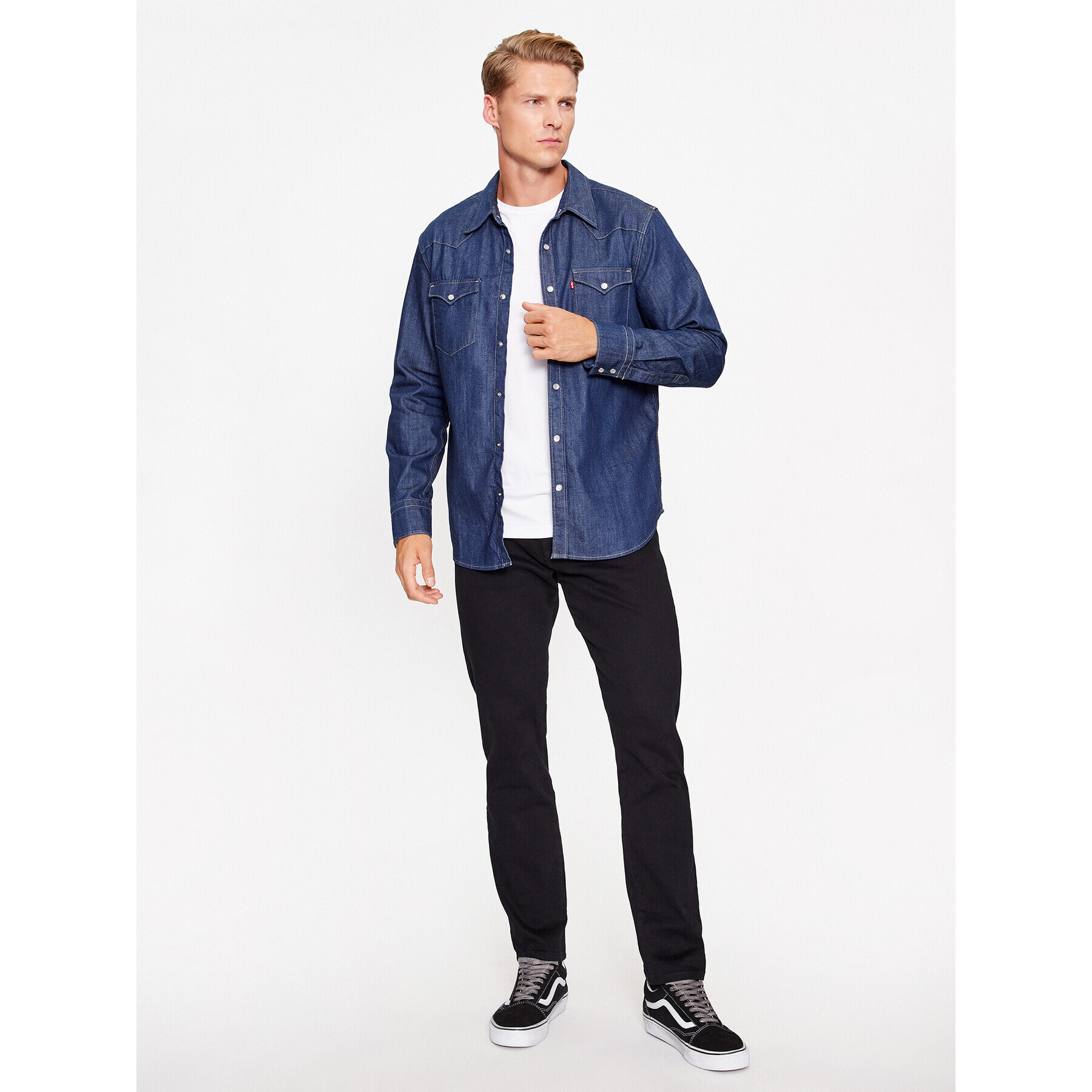 Levi's® Košeľa Barstow Western Standard 85744-0000 Tmavomodrá Standard Fit - Pepit.sk