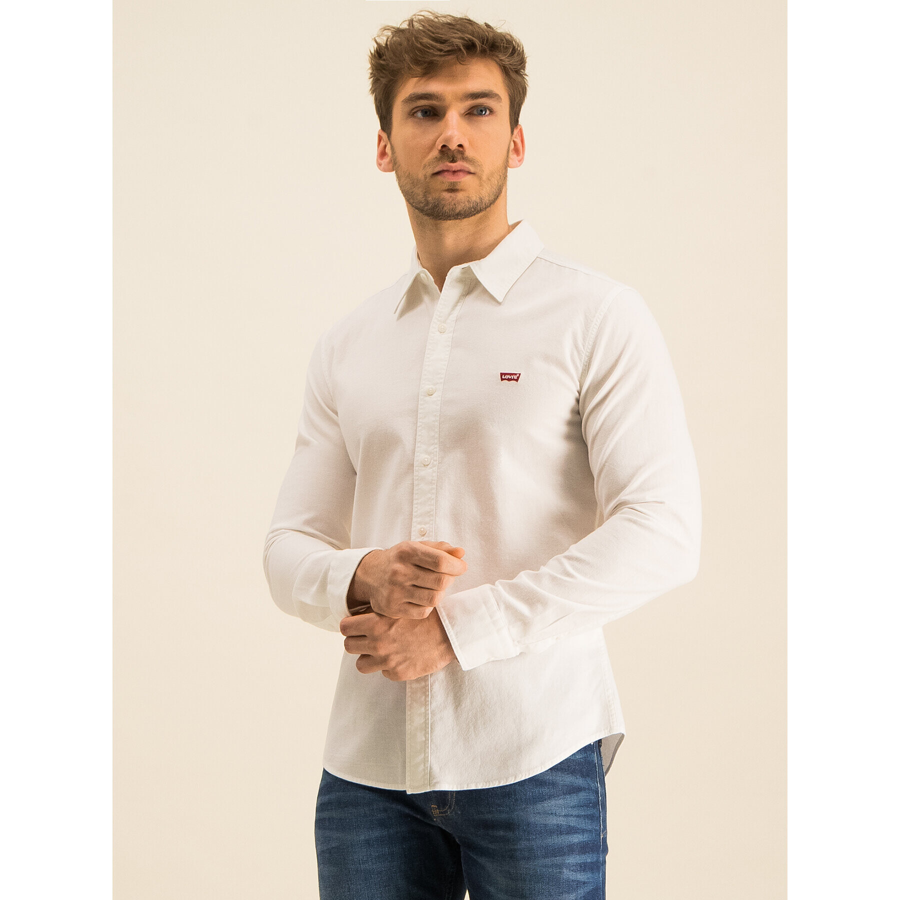 Levi's® Košeľa Long Sleeved Shirt 86625-0002 Biela Slim Fit - Pepit.sk