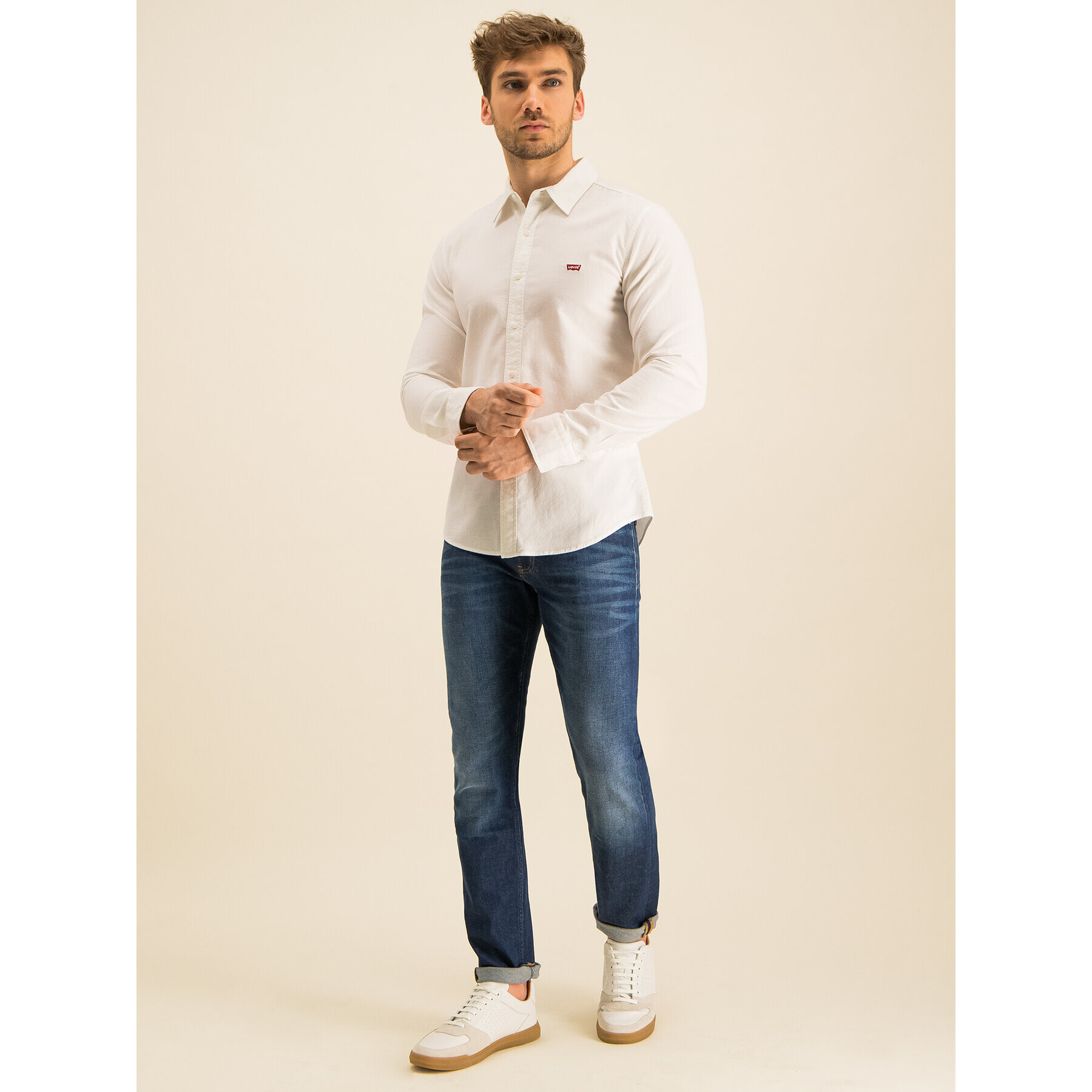 Levi's® Košeľa Long Sleeved Shirt 86625-0002 Biela Slim Fit - Pepit.sk