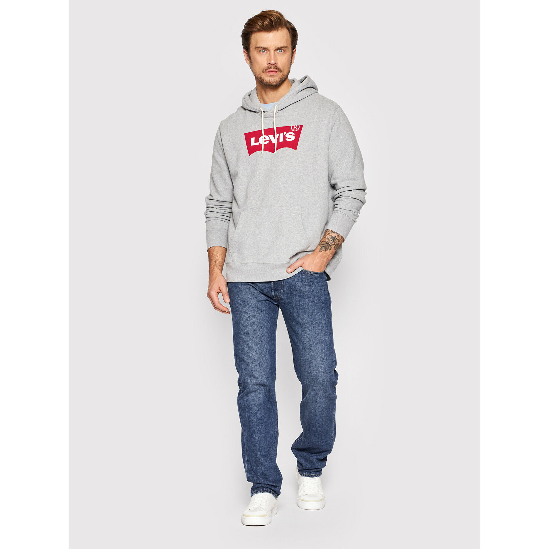 Levi's® Mikina Graphic 38424-0000 Sivá Regular Fit - Pepit.sk