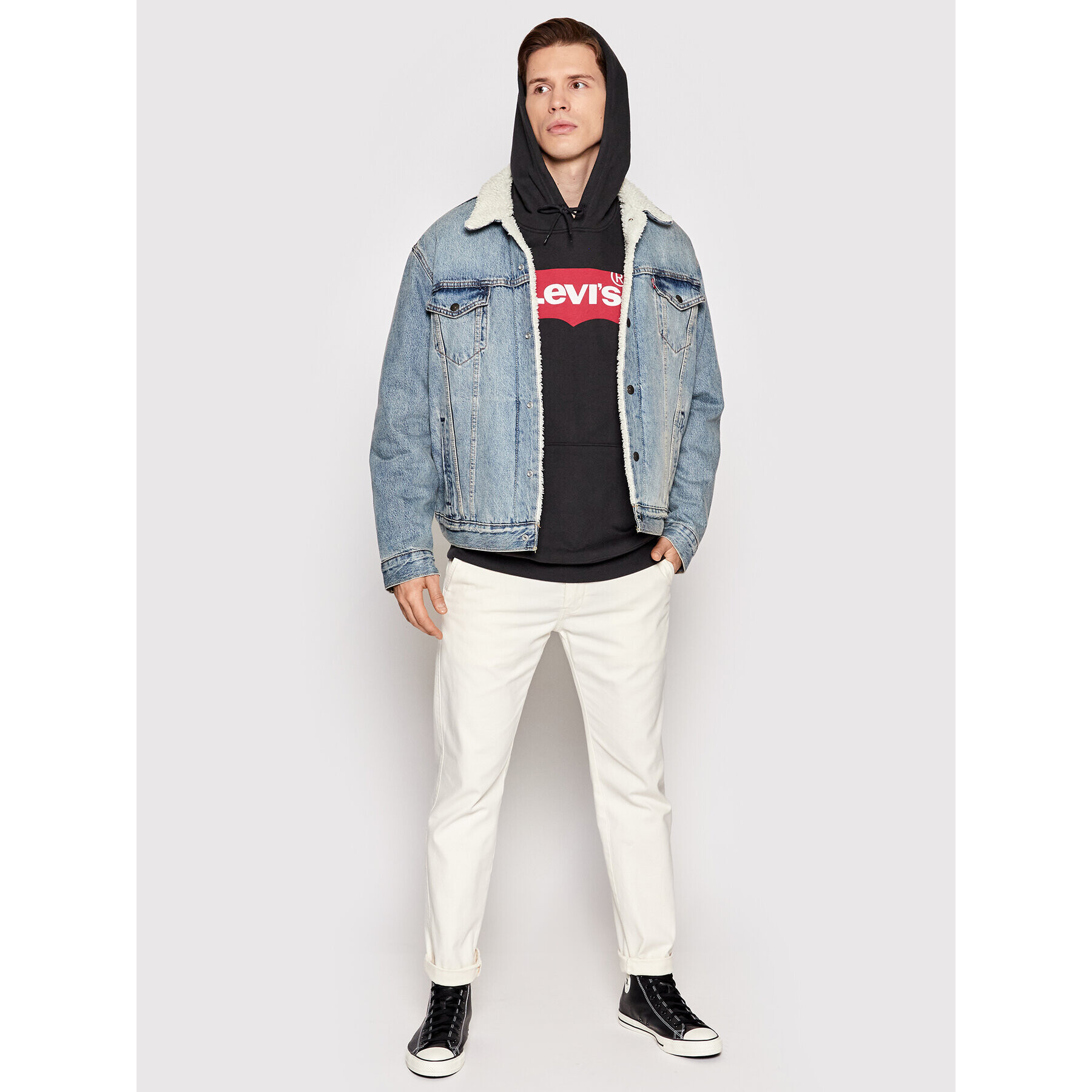 Levi's® Mikina Graphic 38424-0001 Čierna Relaxed Fit - Pepit.sk