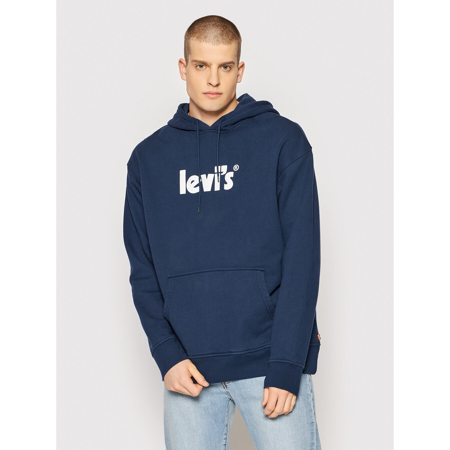 Levi's® Mikina Graphic 38479-0081 Tmavomodrá Relaxed Fit - Pepit.sk