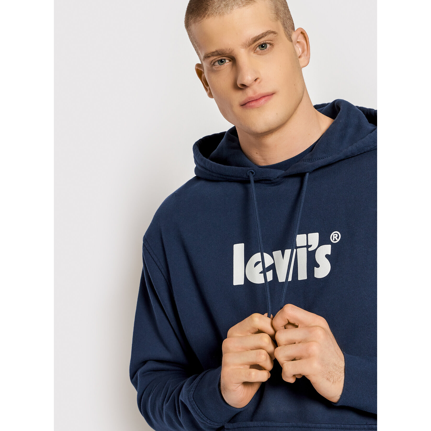 Levi's® Mikina Graphic 38479-0081 Tmavomodrá Relaxed Fit - Pepit.sk