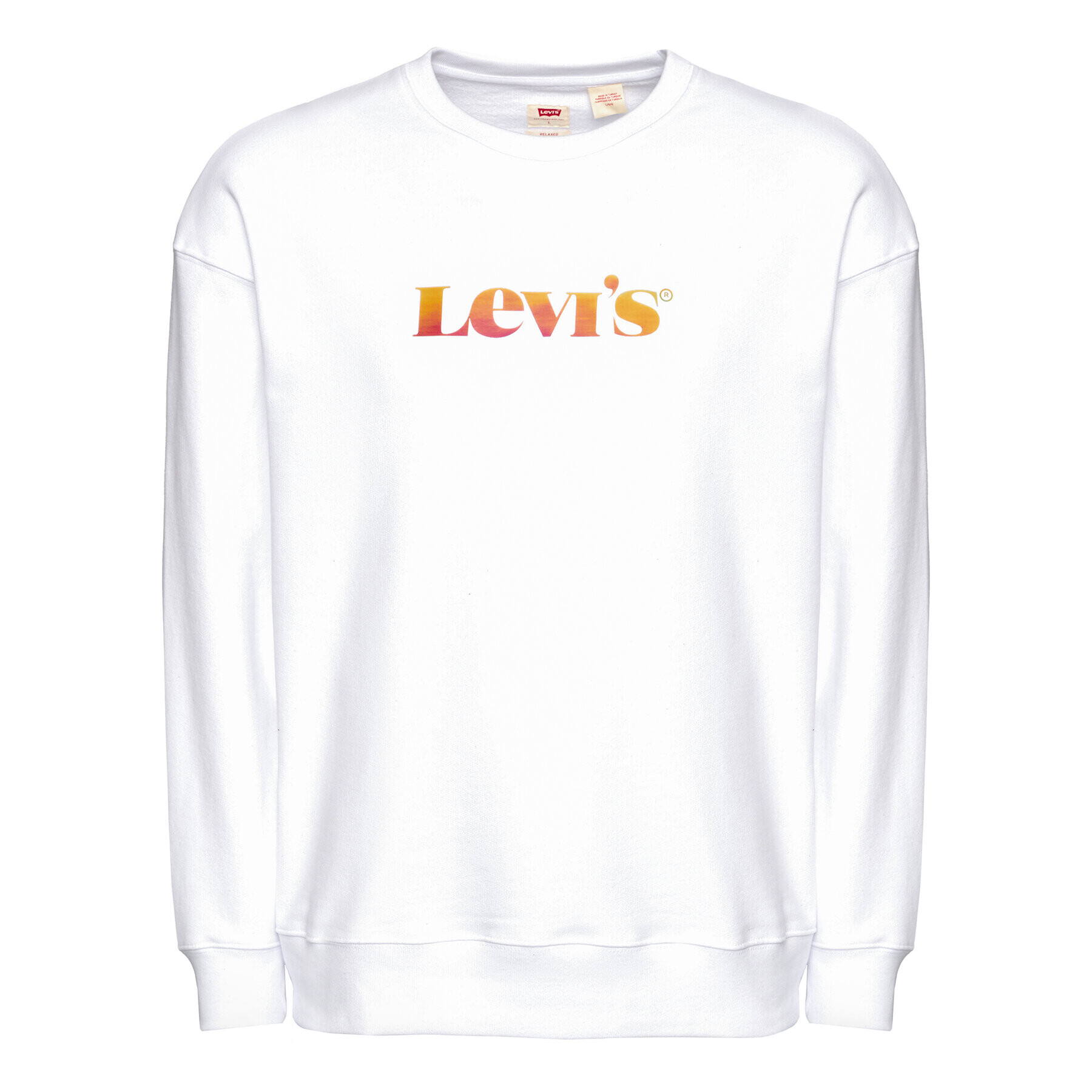 Levi's® Mikina Graphic 38712-0008 Biela Relaxed Fit - Pepit.sk