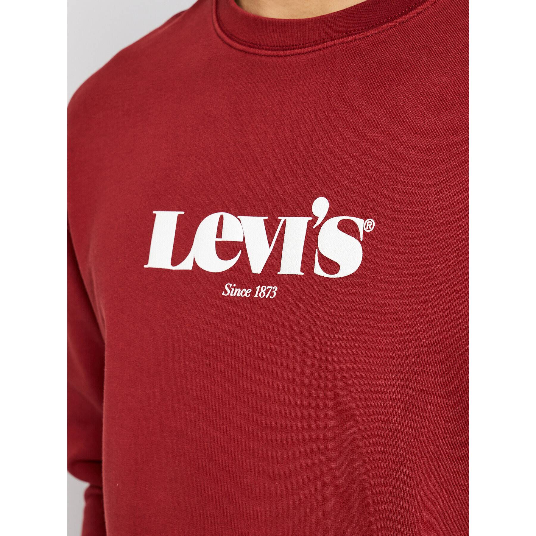 Levi's® Mikina Graphic 38712-0023 Bordová Relaxed Fit - Pepit.sk