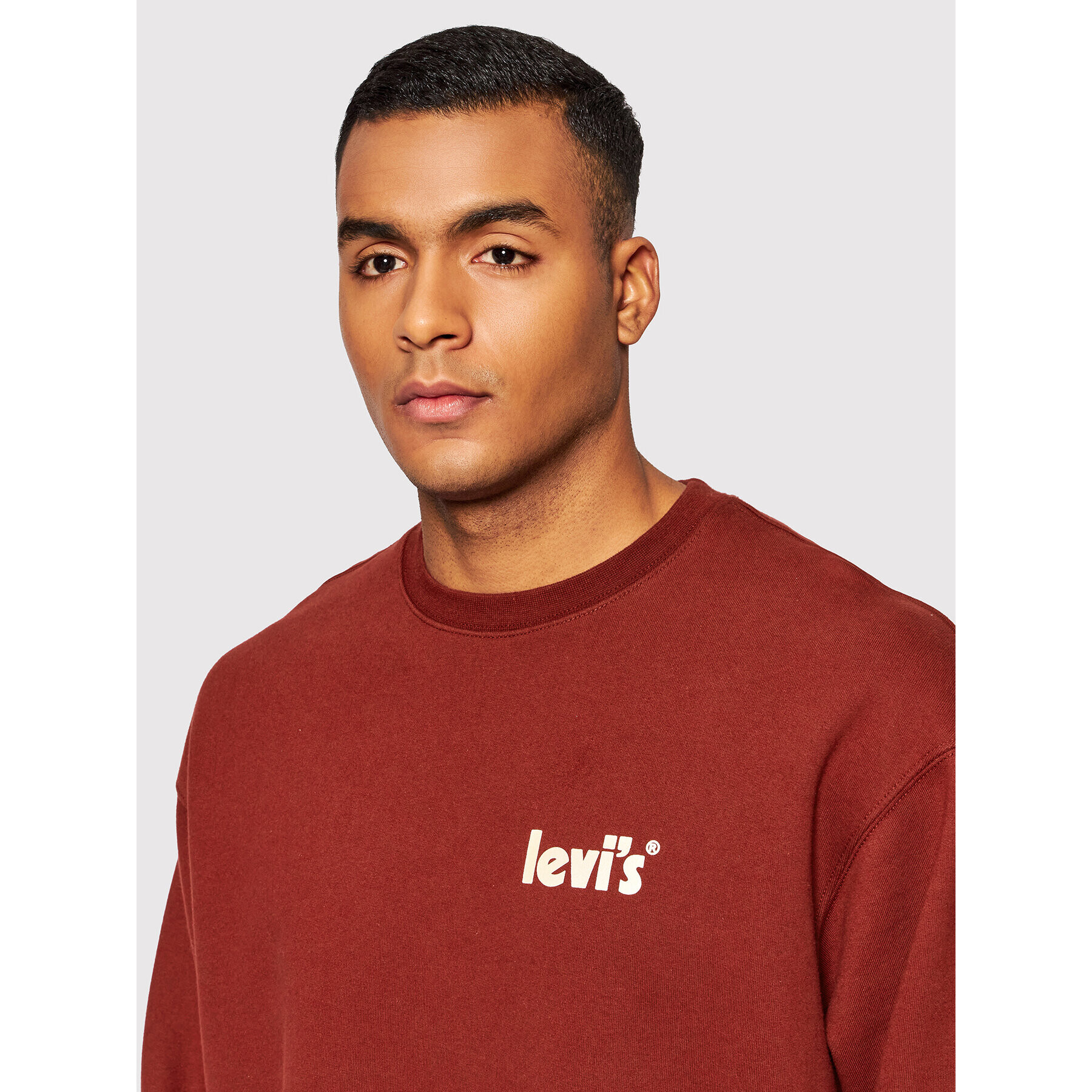 Levi's® Mikina Graphic 38712-0037 Červená Relaxed Fit - Pepit.sk