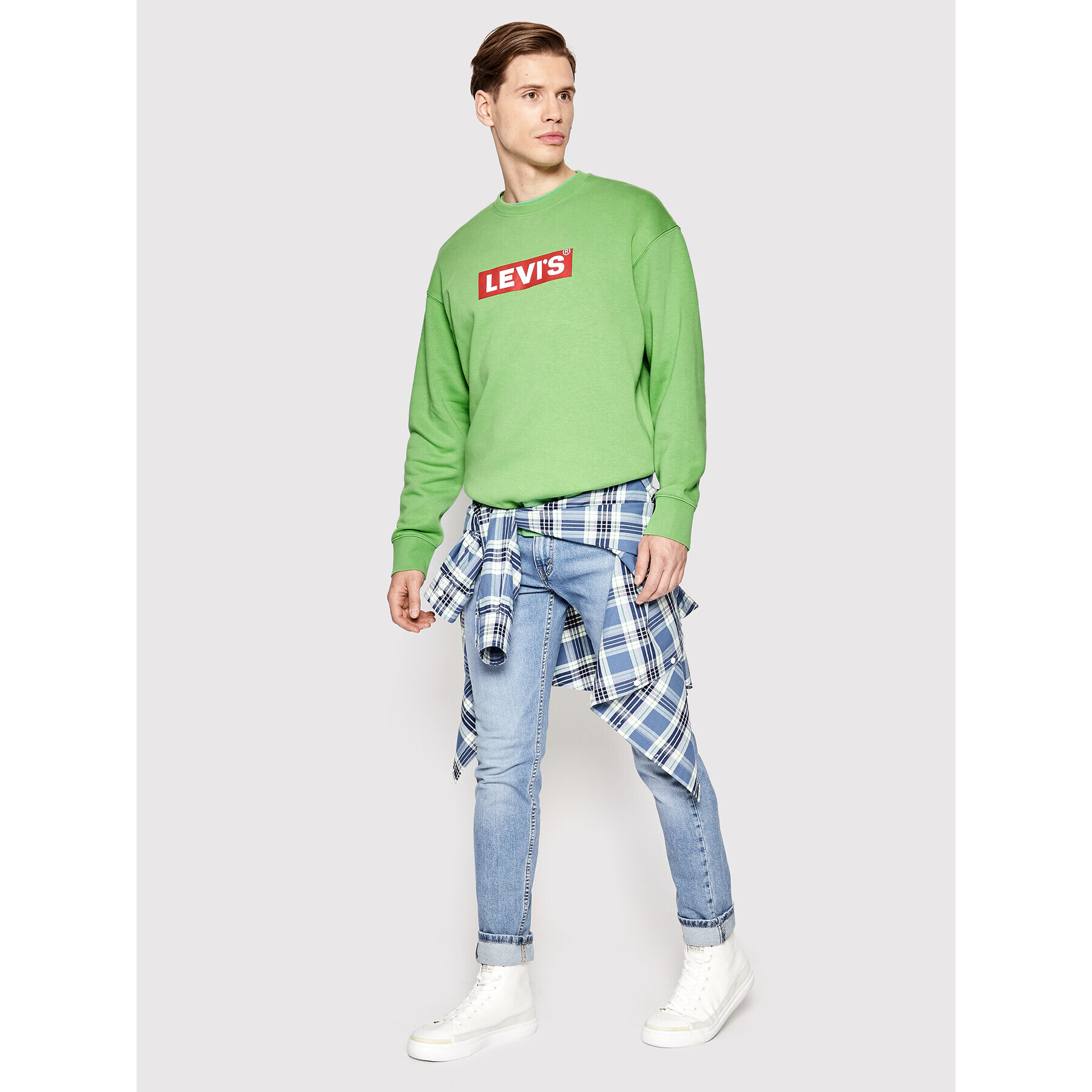 Levi's® Mikina Graphic 38712-0067 Zelená Relaxed Fit - Pepit.sk