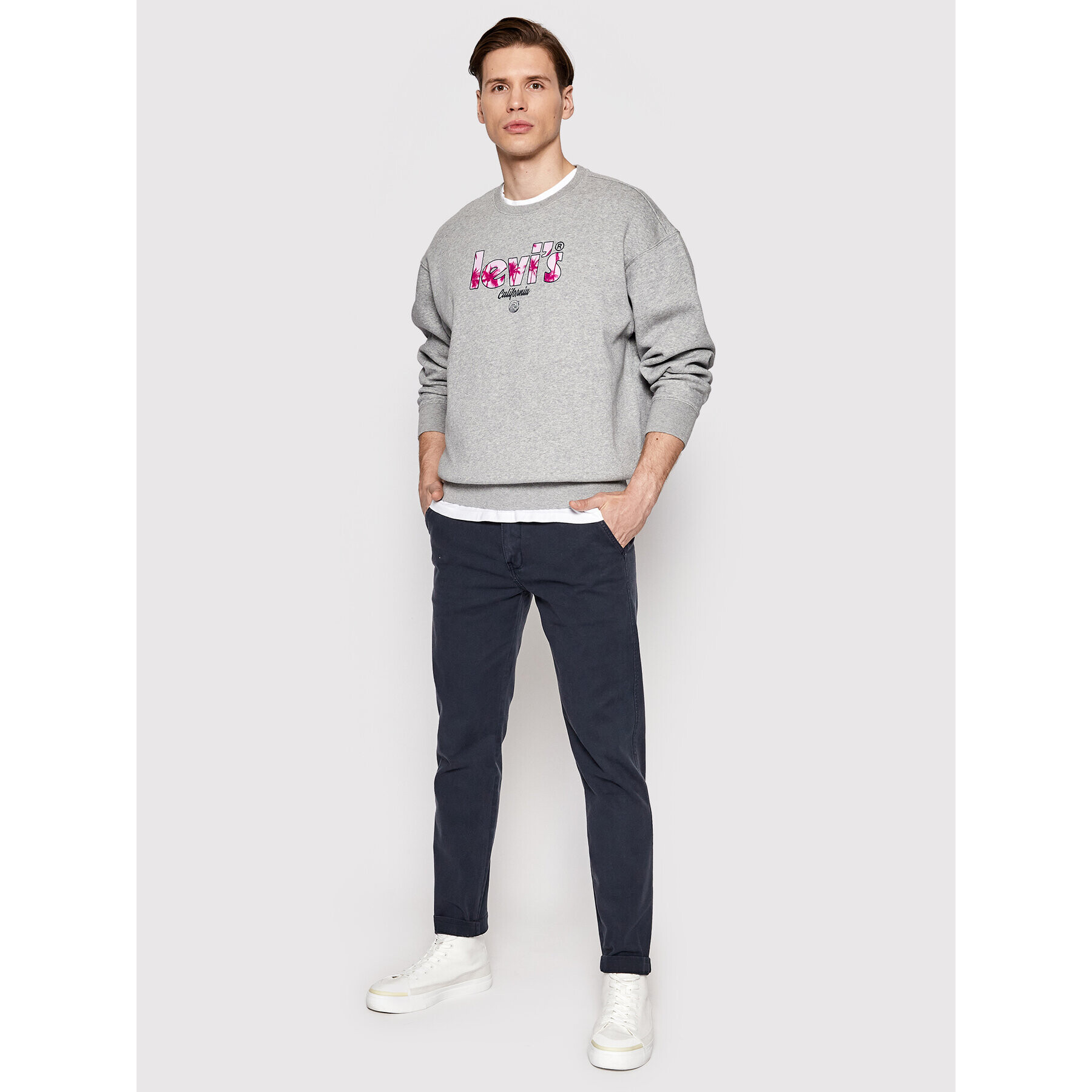 Levi's® Mikina Graphic 38712-0076 Sivá Relaxed Fit - Pepit.sk