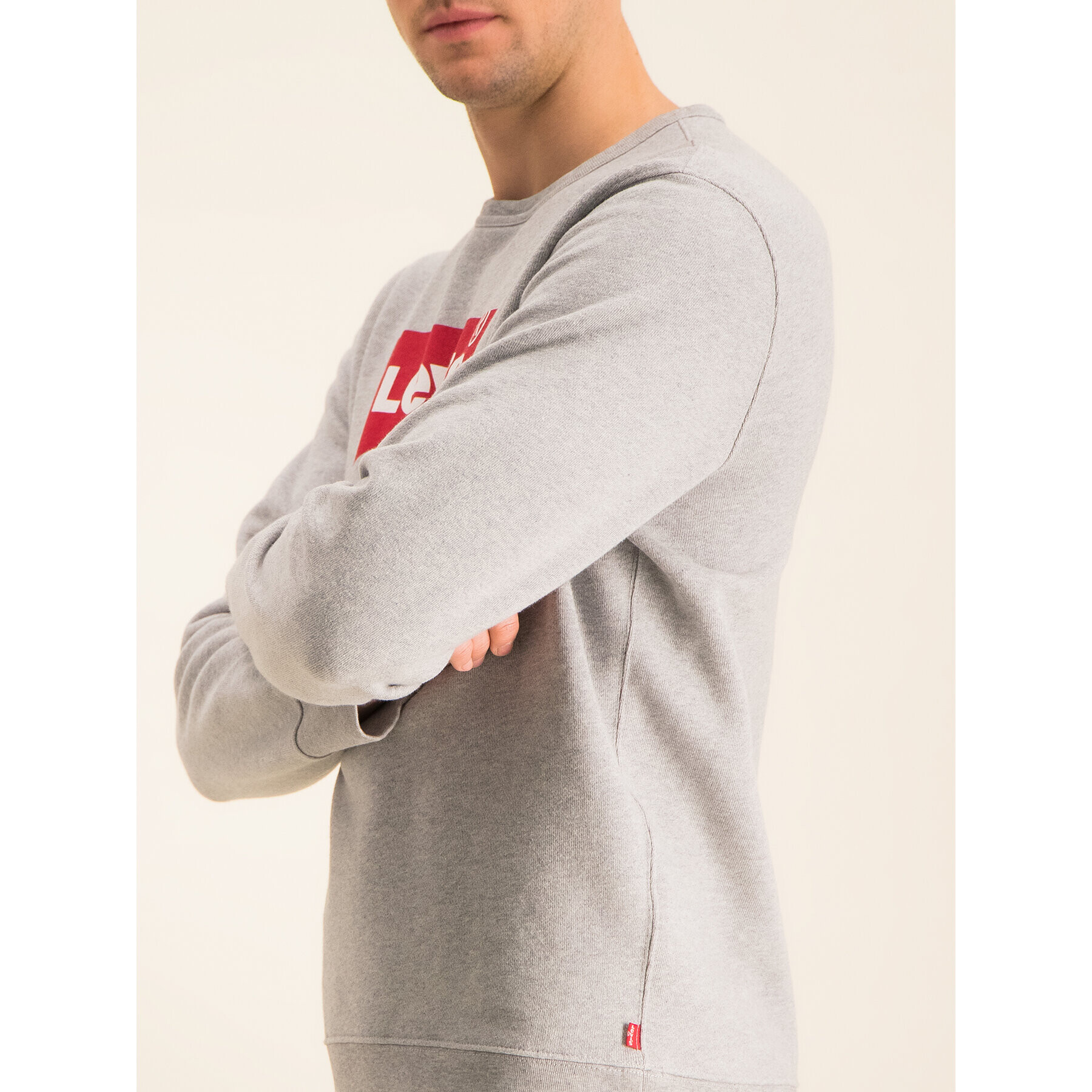 Levi's® Mikina Graphic Crew 17895-0079 Sivá Regular Fit - Pepit.sk