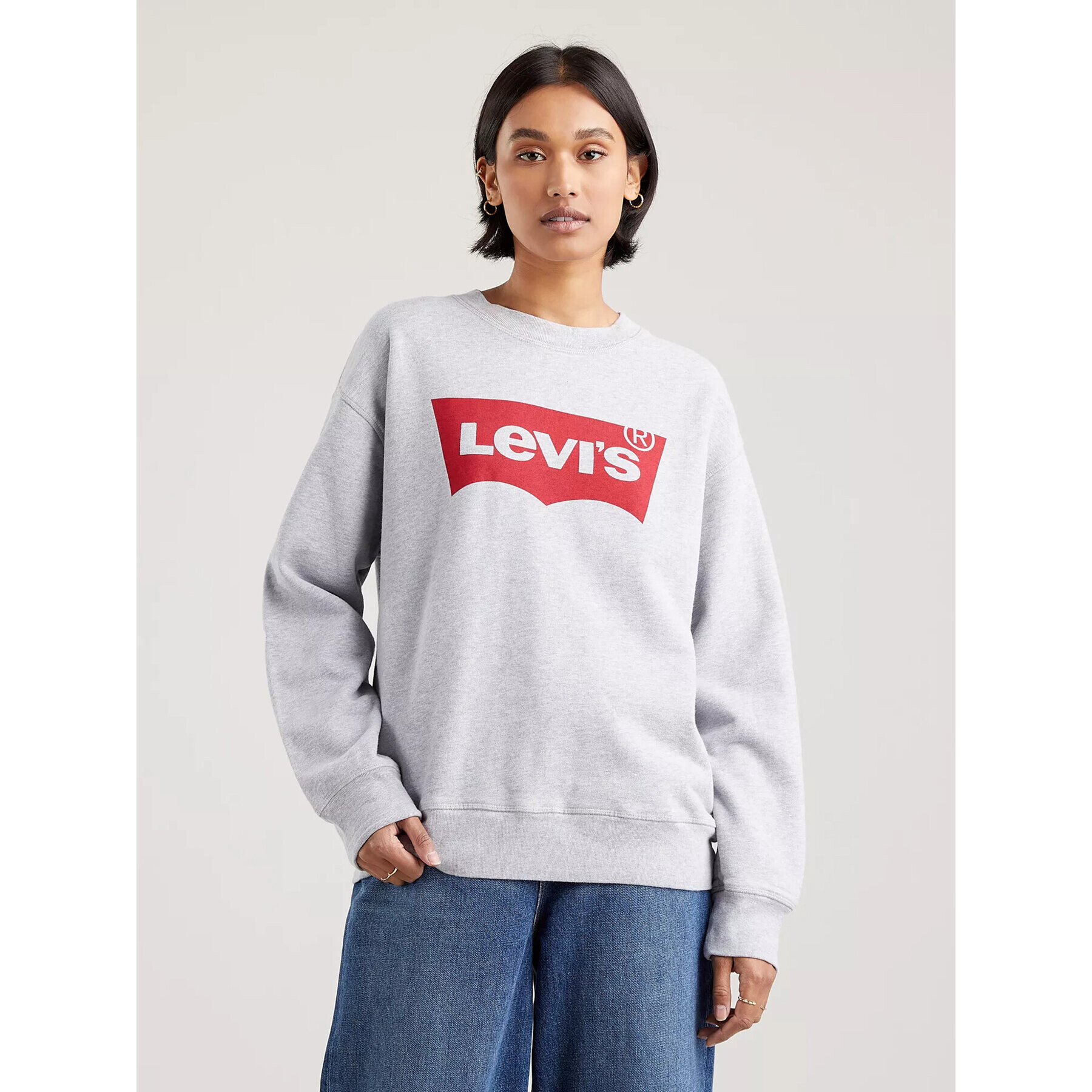 Levi's® Mikina Graphic Standard 186860012 Sivá Loose Fit - Pepit.sk