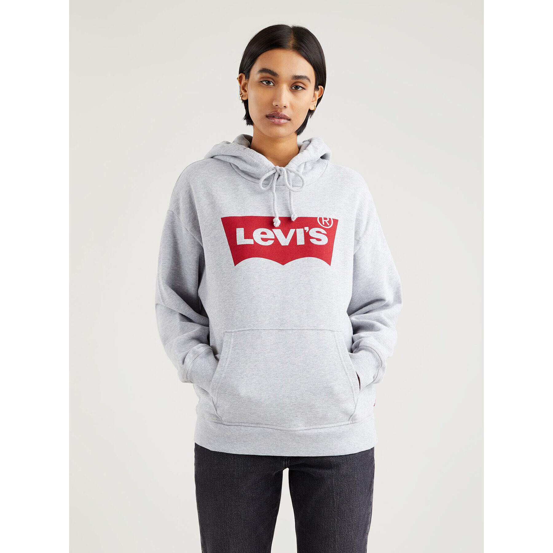 Levi's® Mikina Levi's Graphic Standard Hoodie Sivá Regular Fit - Pepit.sk