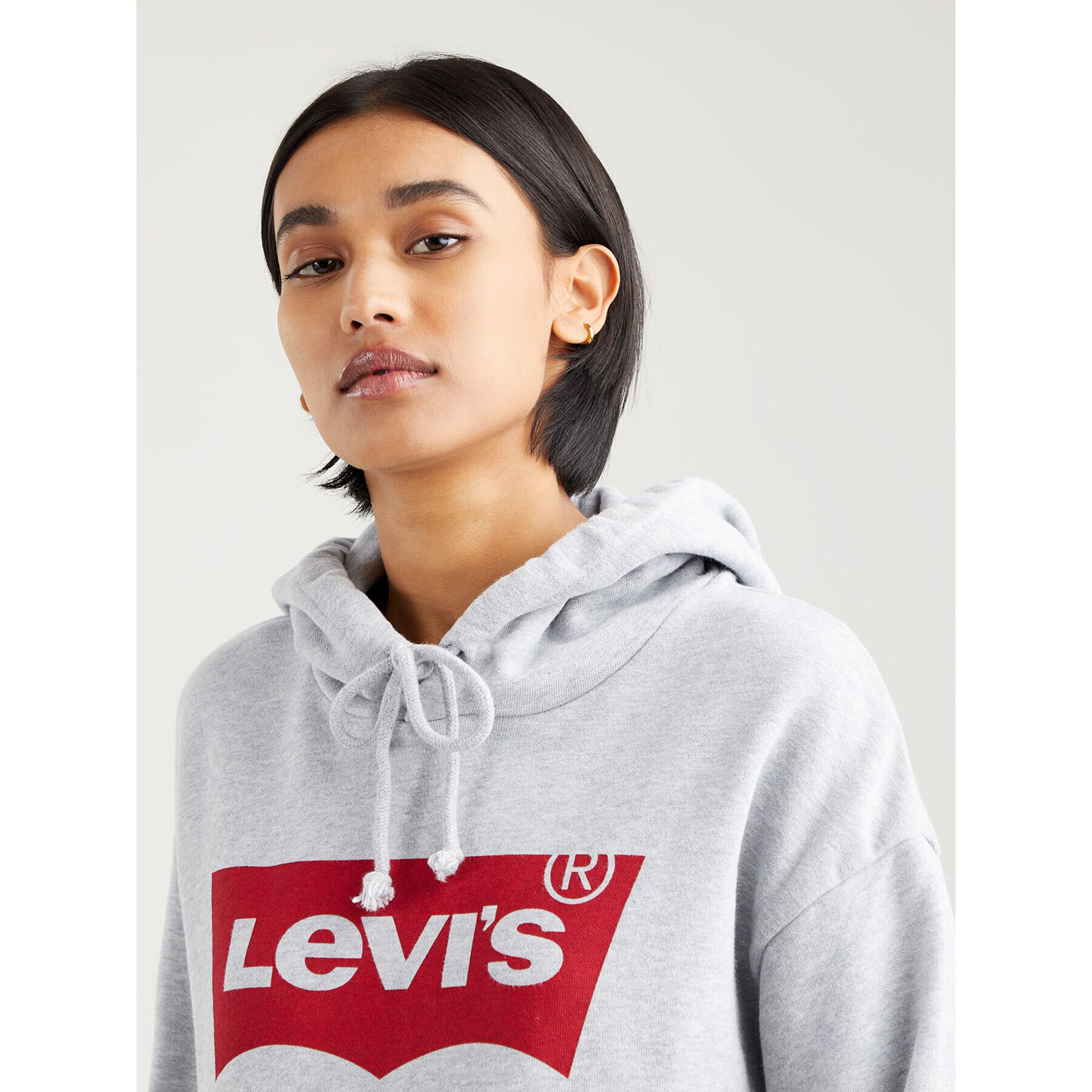 Levi's® Mikina Levi's Graphic Standard Hoodie Sivá Regular Fit - Pepit.sk