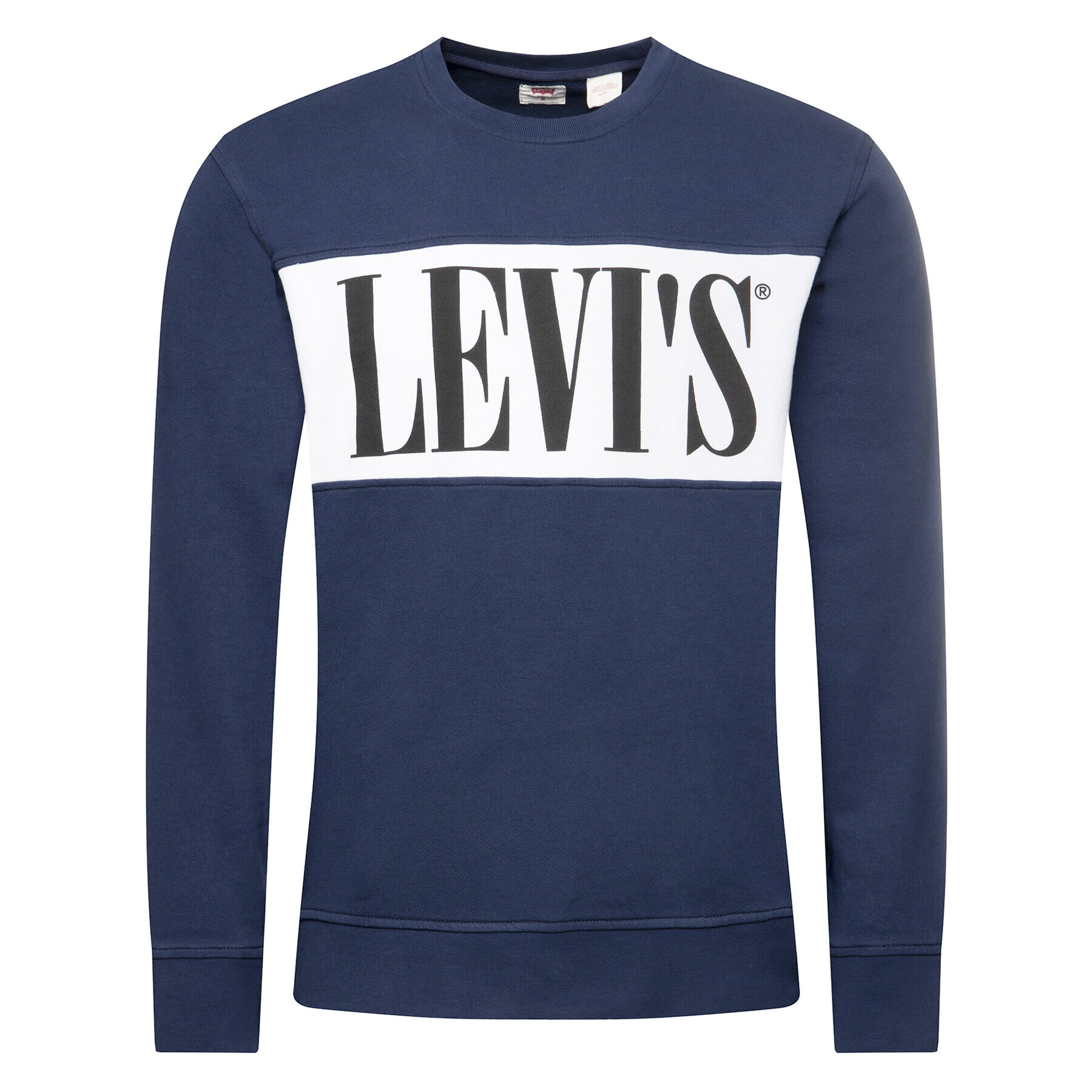 Levi's® Mikina Logo Colorblock Crew 85648-0000 Tmavomodrá Regular Fit - Pepit.sk