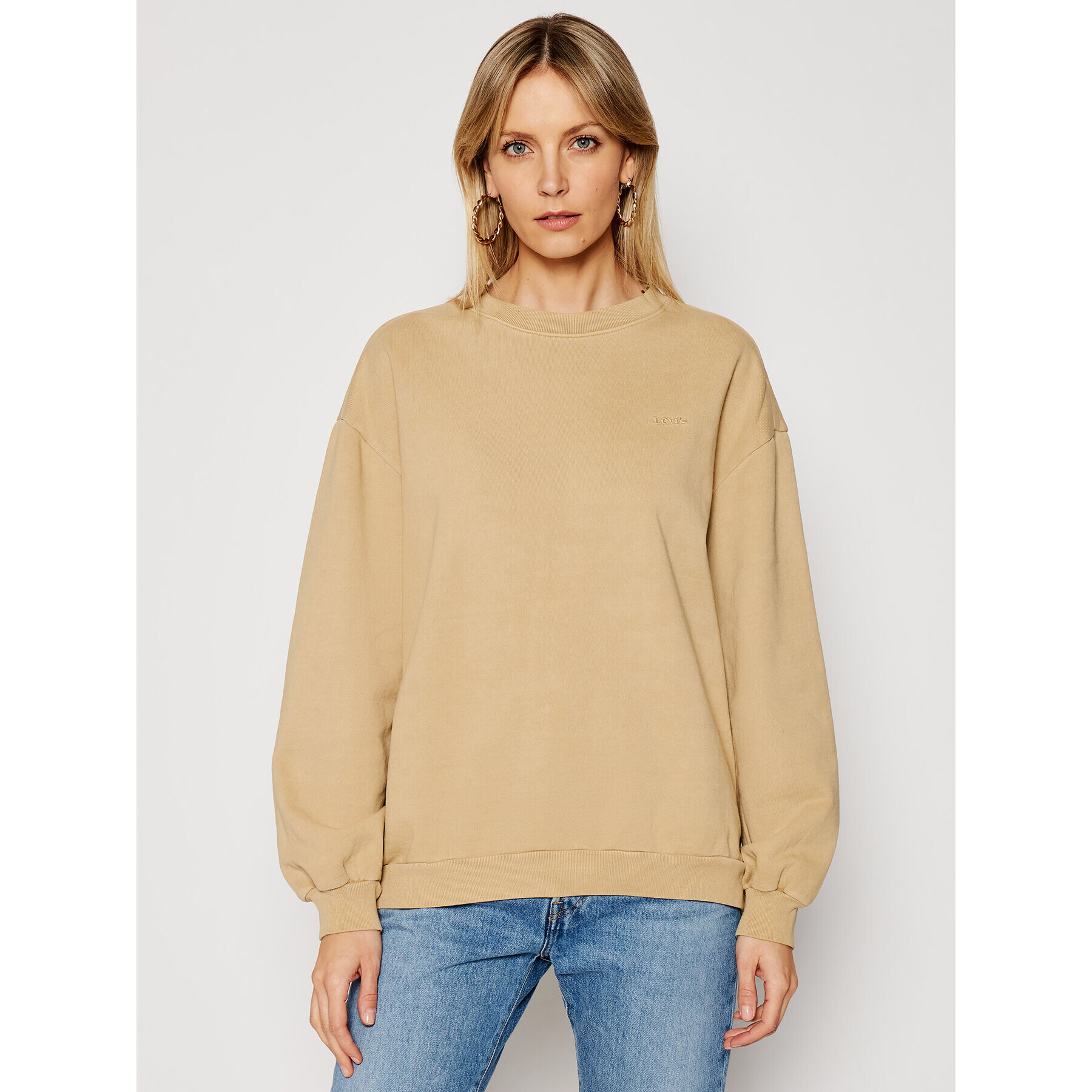 Levi's® Mikina Melrose Slouchy Crew 32951-0002 Hnedá Regular Fit - Pepit.sk