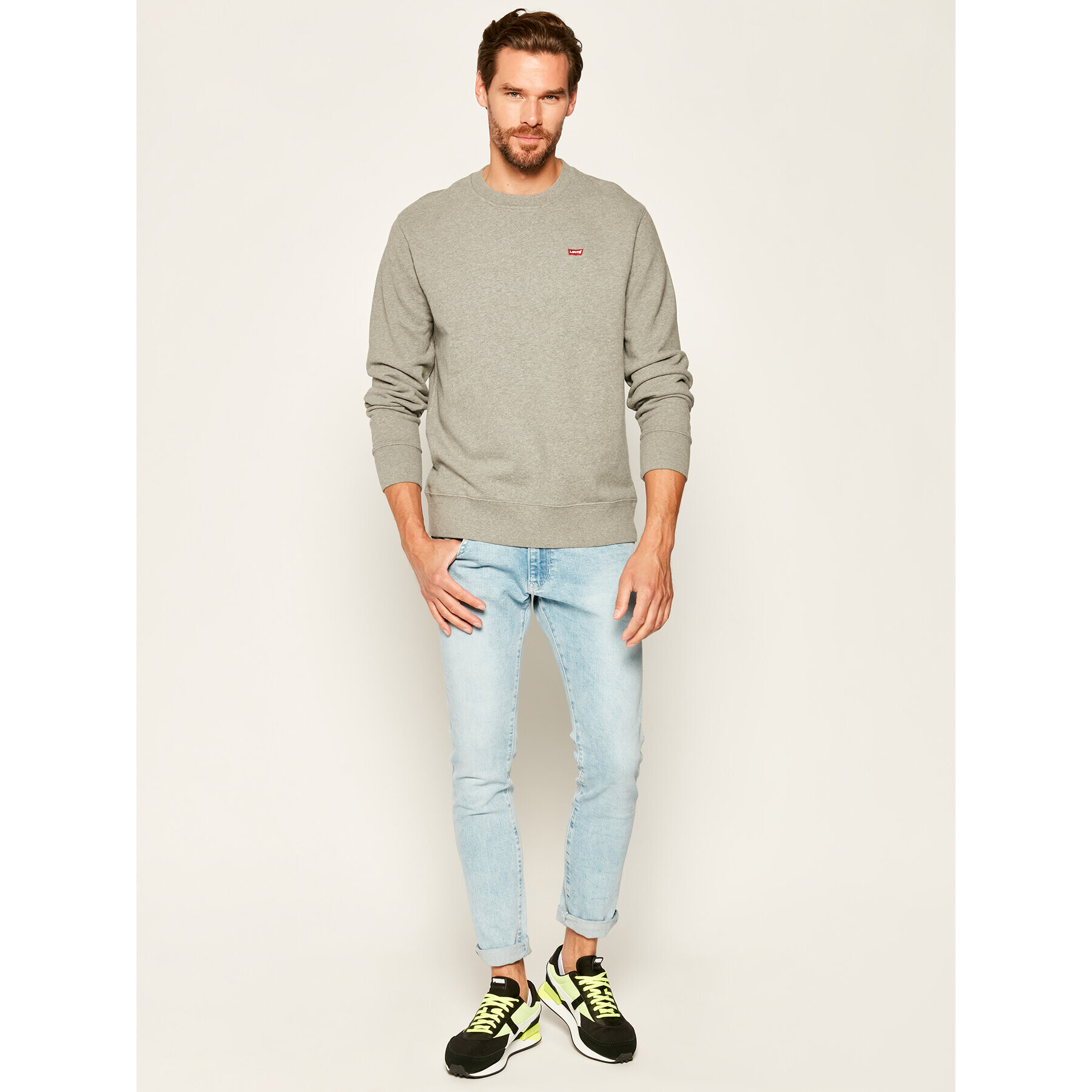 Levi's® Mikina New Original 35909-0002 Sivá Regular Fit - Pepit.sk