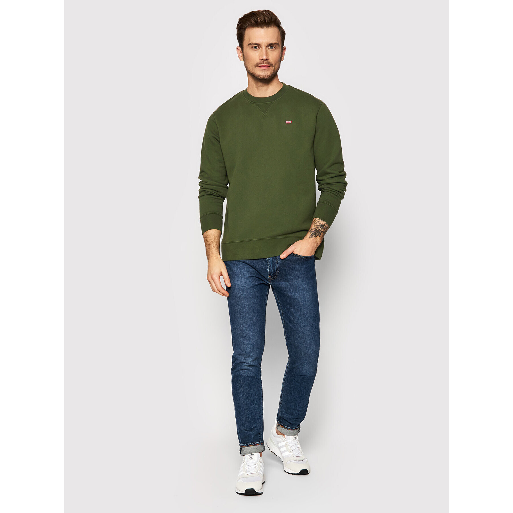 Levi's® Mikina New Original 35909-0016 Zelená Regular Fit - Pepit.sk