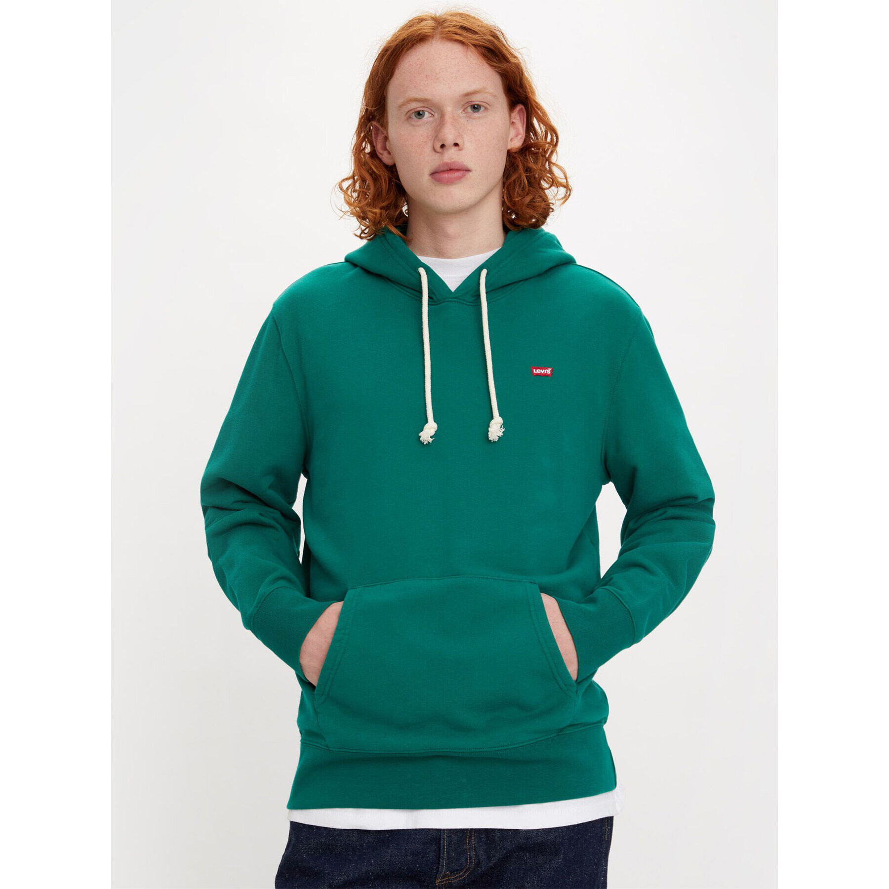 Levi's® Mikina New Original Hoodie 345810023 Zelená Regular Fit - Pepit.sk