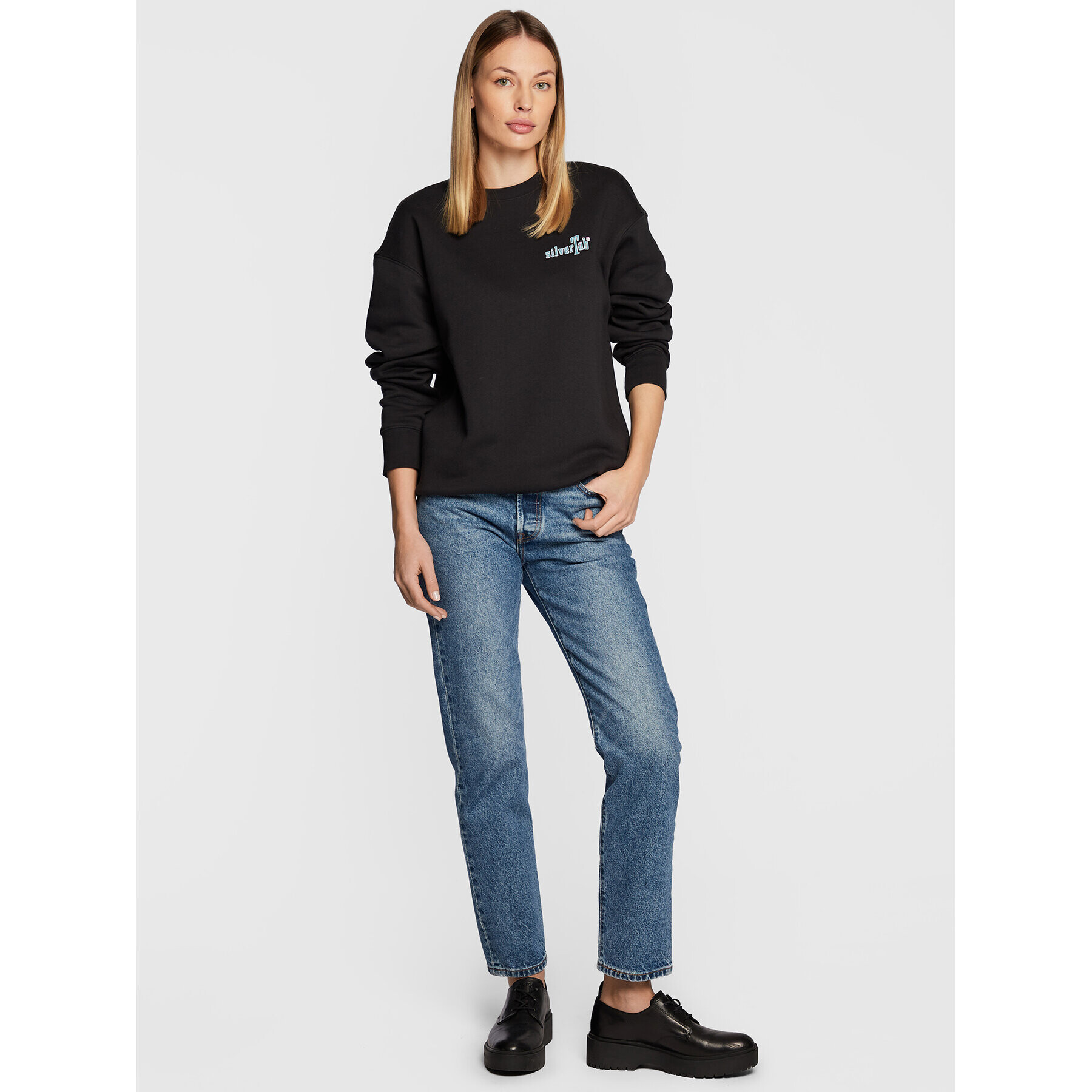 Levi's® Mikina Silver Tab™ Graphic 38712-007 Čierna Relaxed Fit - Pepit.sk