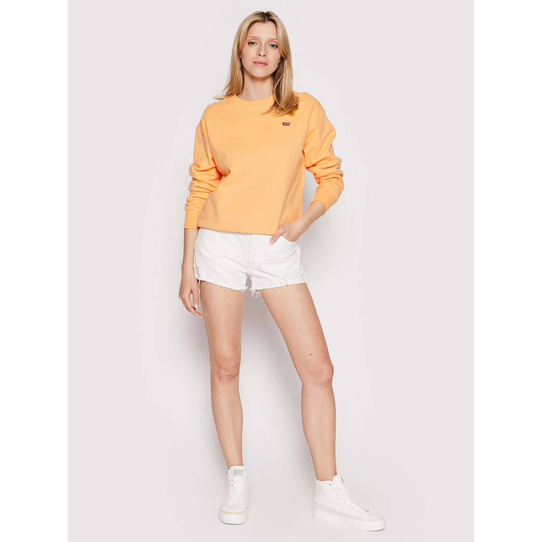 Levi's® Mikina Standard Fleece 24688-0053 Oranžová Regular Fit - Pepit.sk