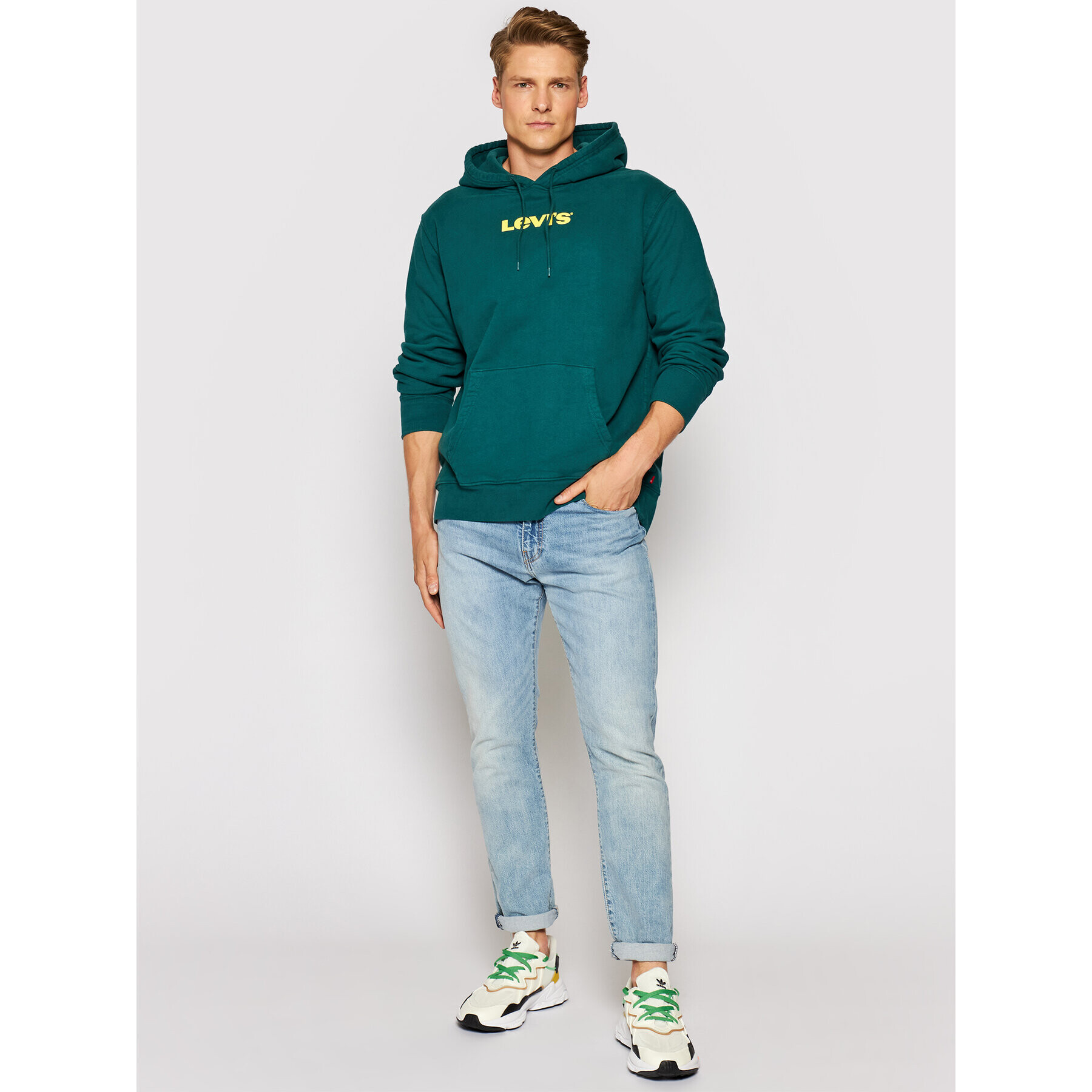 Levi's® Mikina Unisex Graphic A2410-0003 Zelená Standard Fit - Pepit.sk