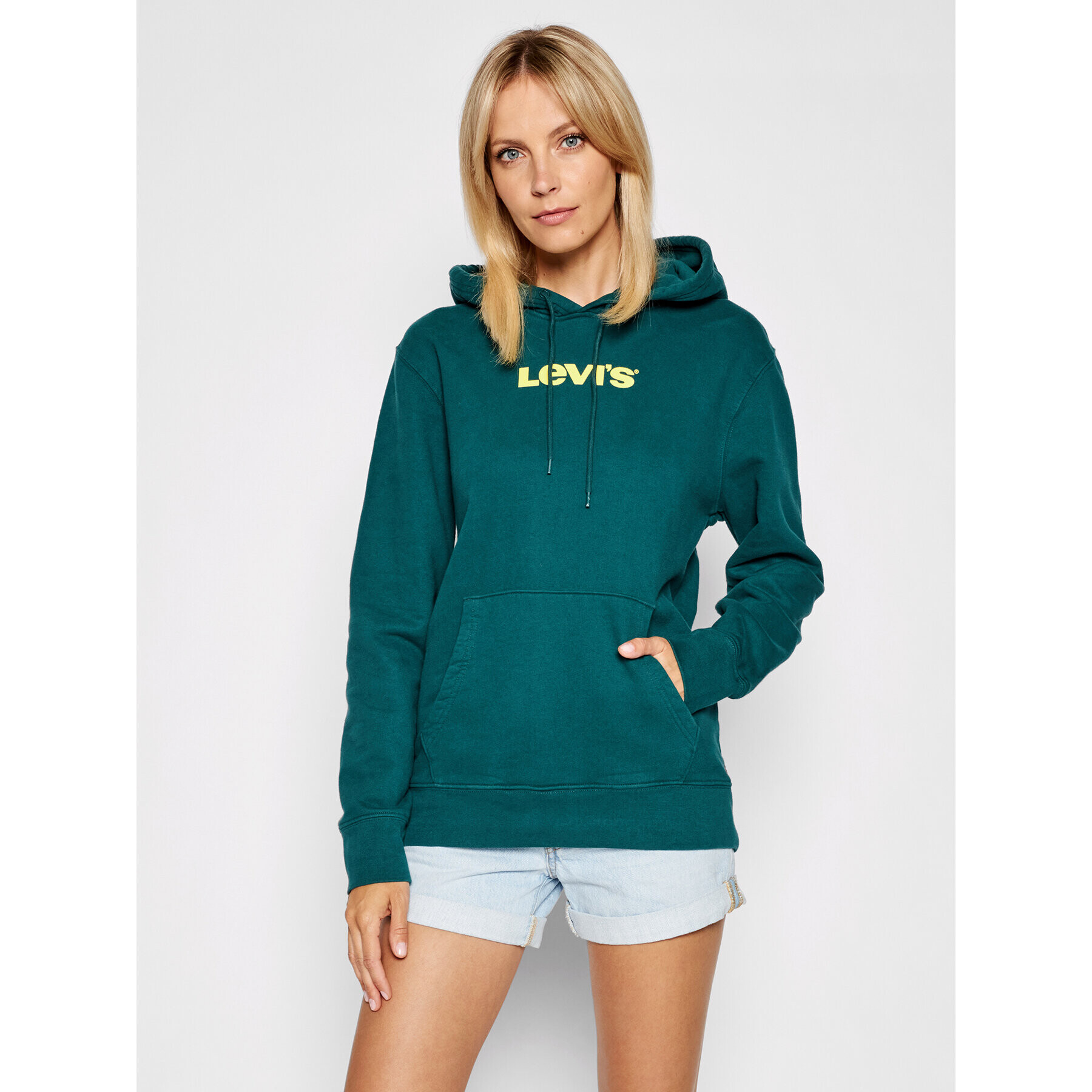 Levi's® Mikina Unisex Graphic A2410-0003 Zelená Standard Fit - Pepit.sk