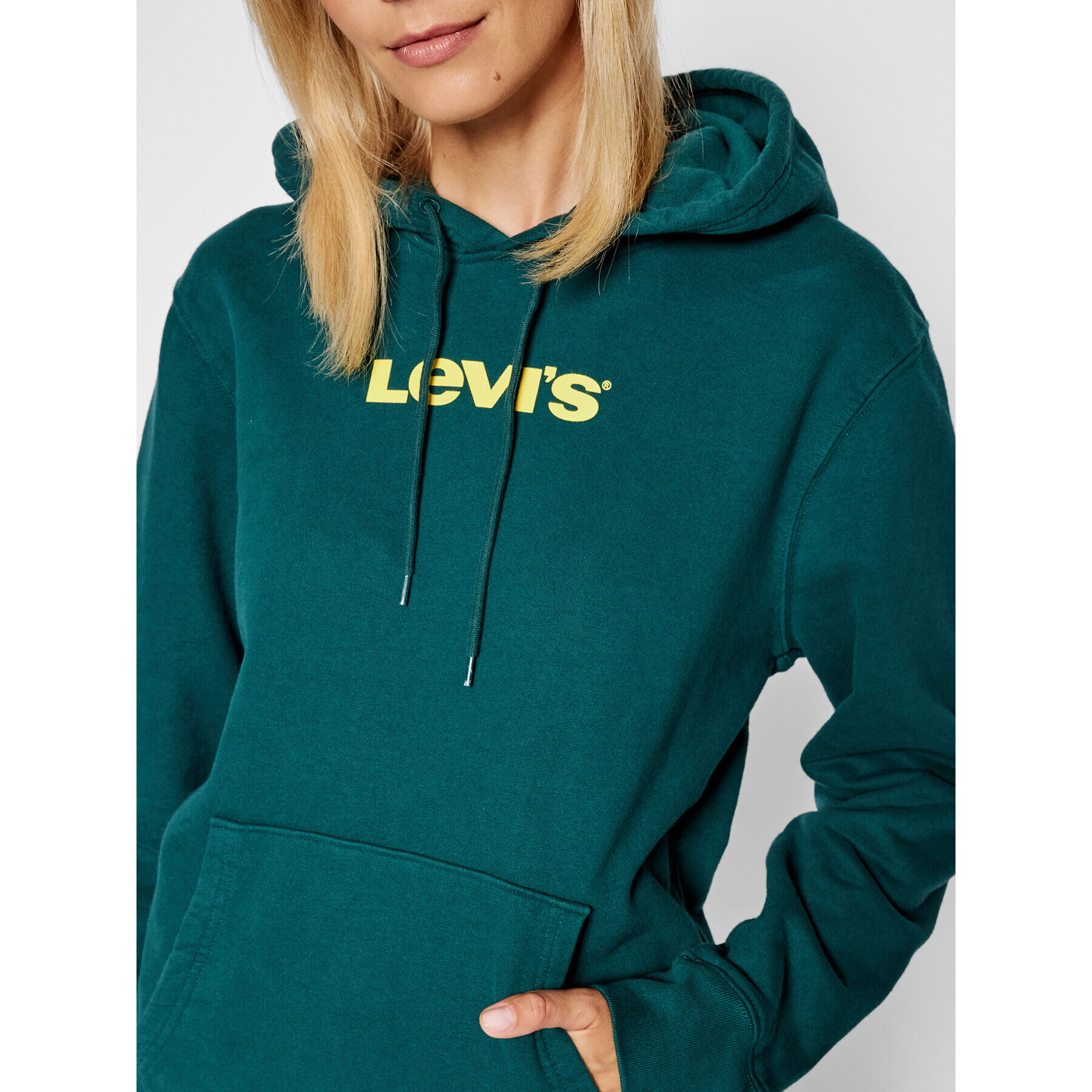 Levi's® Mikina Unisex Graphic A2410-0003 Zelená Standard Fit - Pepit.sk