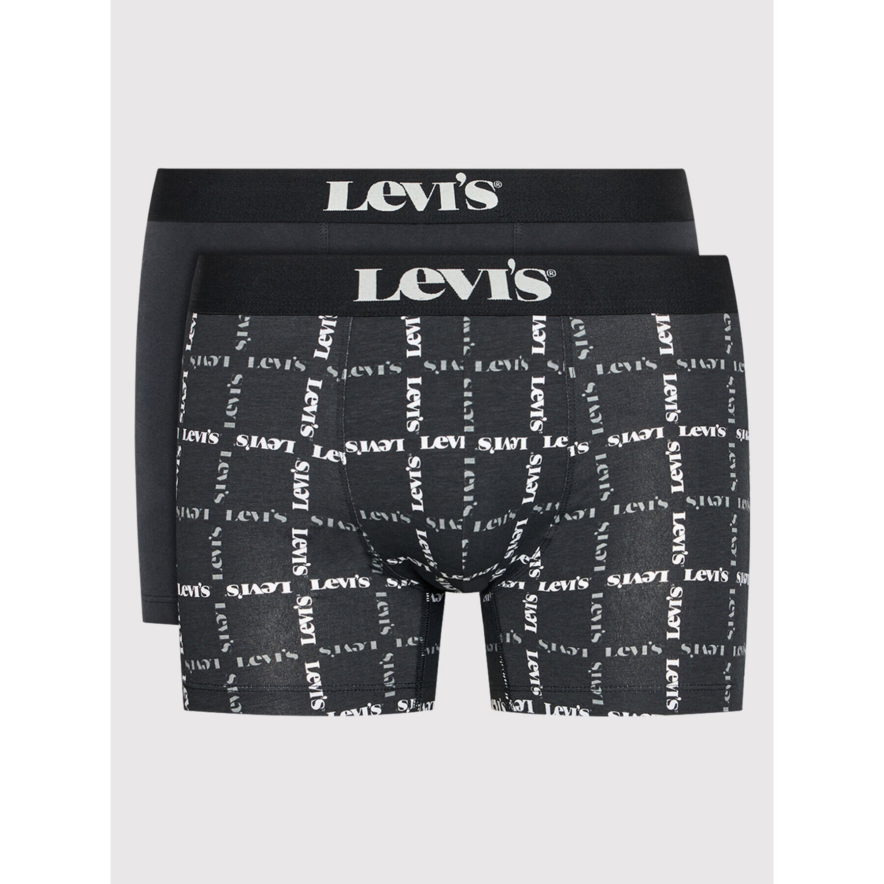 Levi's® Súprava 2 kusov boxeriek Logo Plaid 701203916 Čierna - Pepit.sk