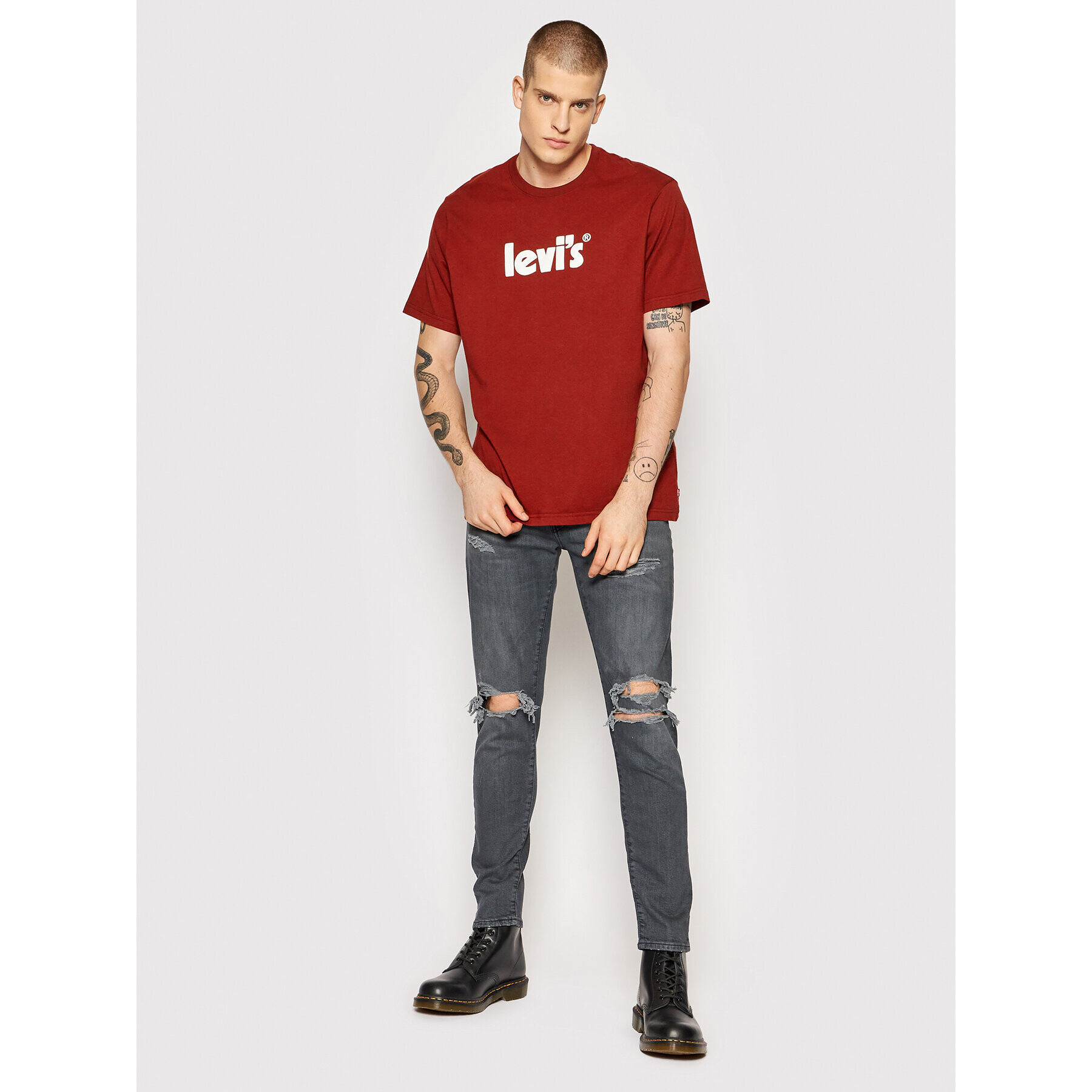 Levi's® Tričko 16143-0394 Červená Relaxed Fit - Pepit.sk