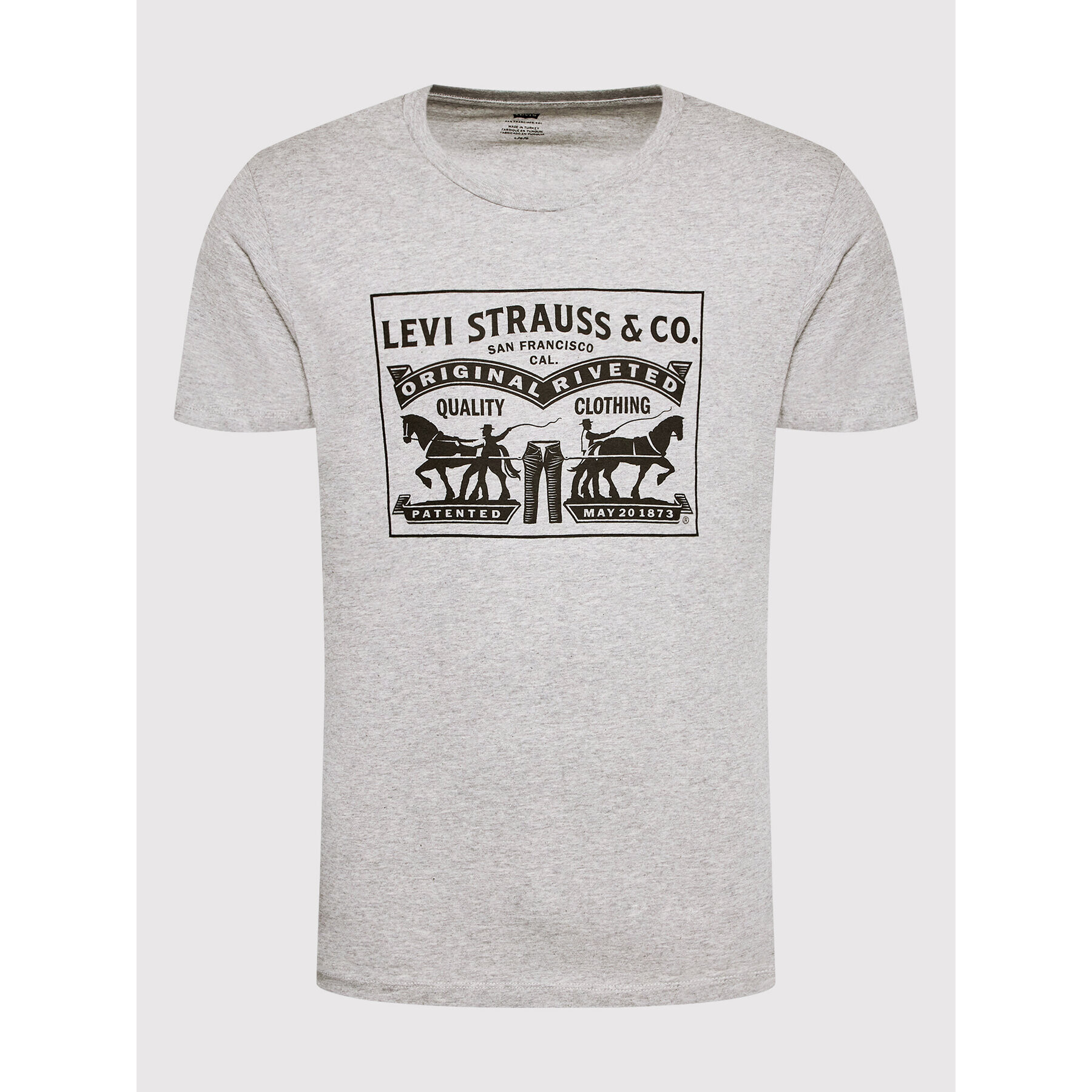 Levi's® Tričko 2-Horse Graphic 22495-0047 Sivá Regular Fit - Pepit.sk