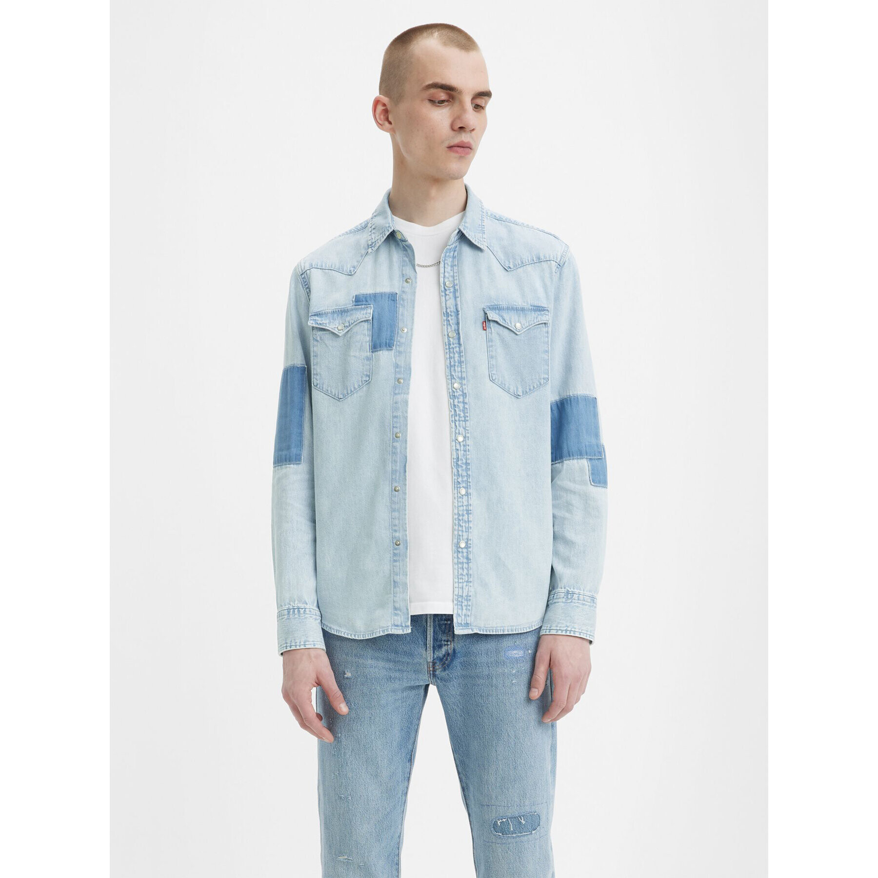 Levi's® džínsová košeľa Ainsile 85745-0129 Modrá Regular Fit - Pepit.sk