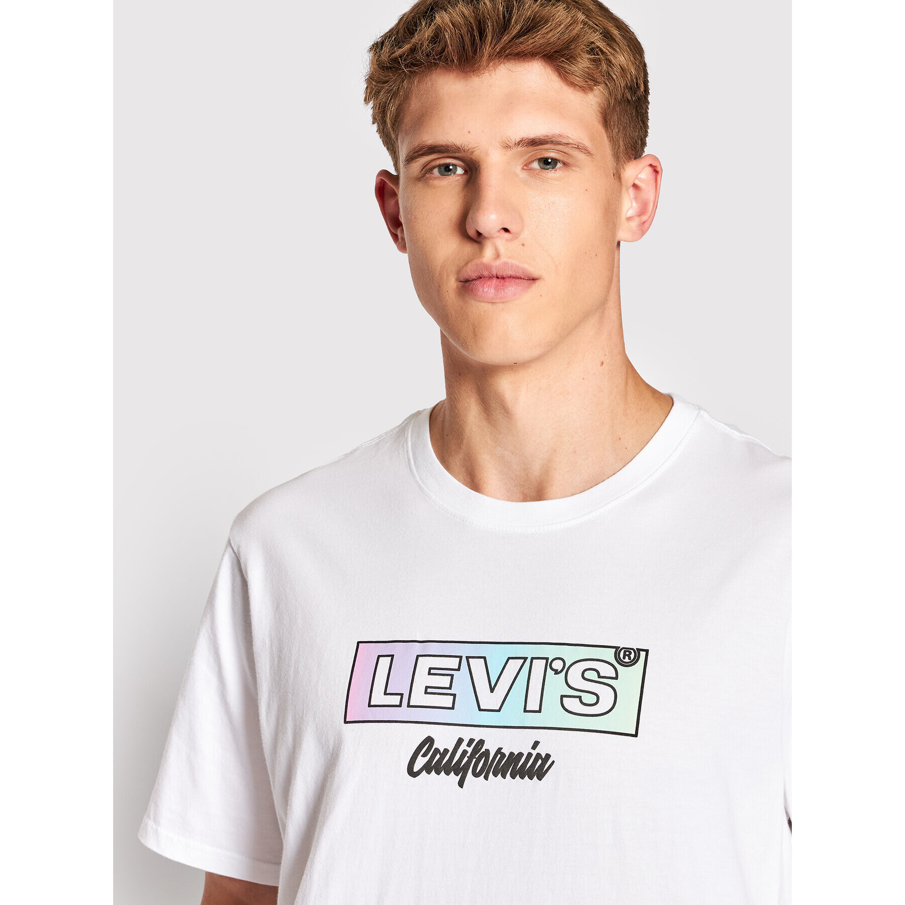 Levi's® Tričko Boxtab 16143-0603 Biela Relaxed Fit - Pepit.sk