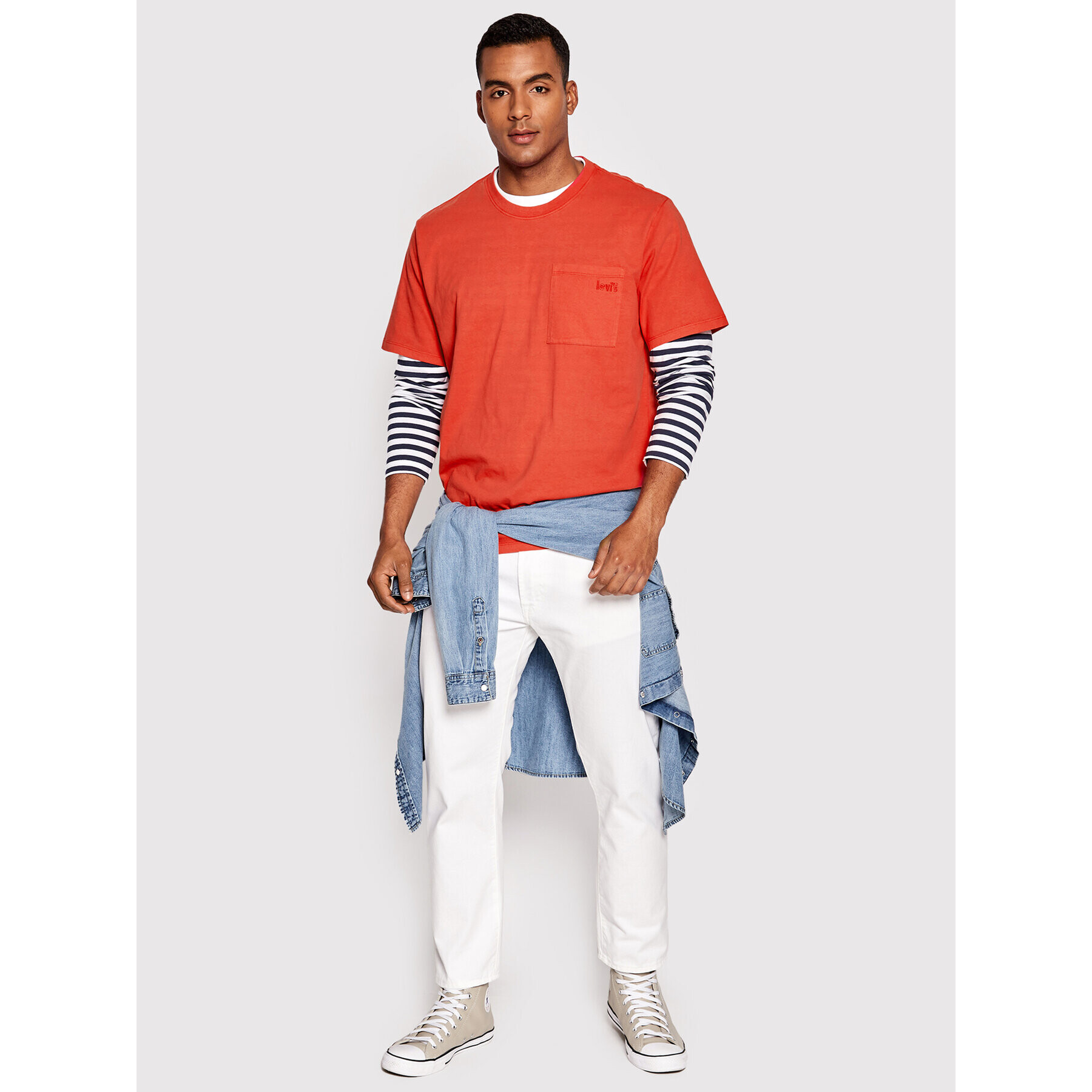 Levi's® Tričko Easy Pocket A3697-0000 Červená Relaxed Fit - Pepit.sk