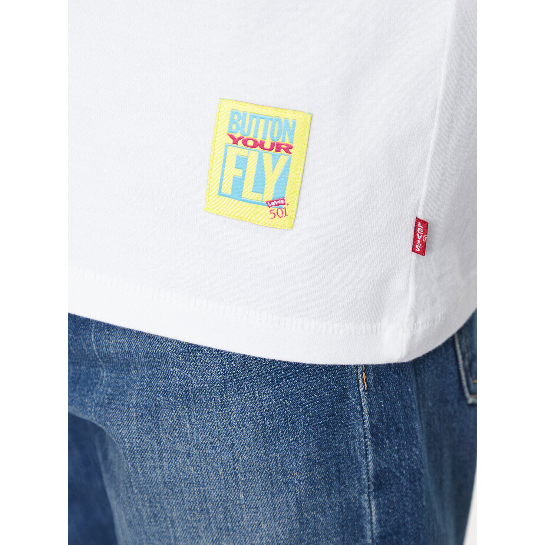 Levi's® Tričko Graphic 501 87373-0062 Biela Vintage Fit - Pepit.sk