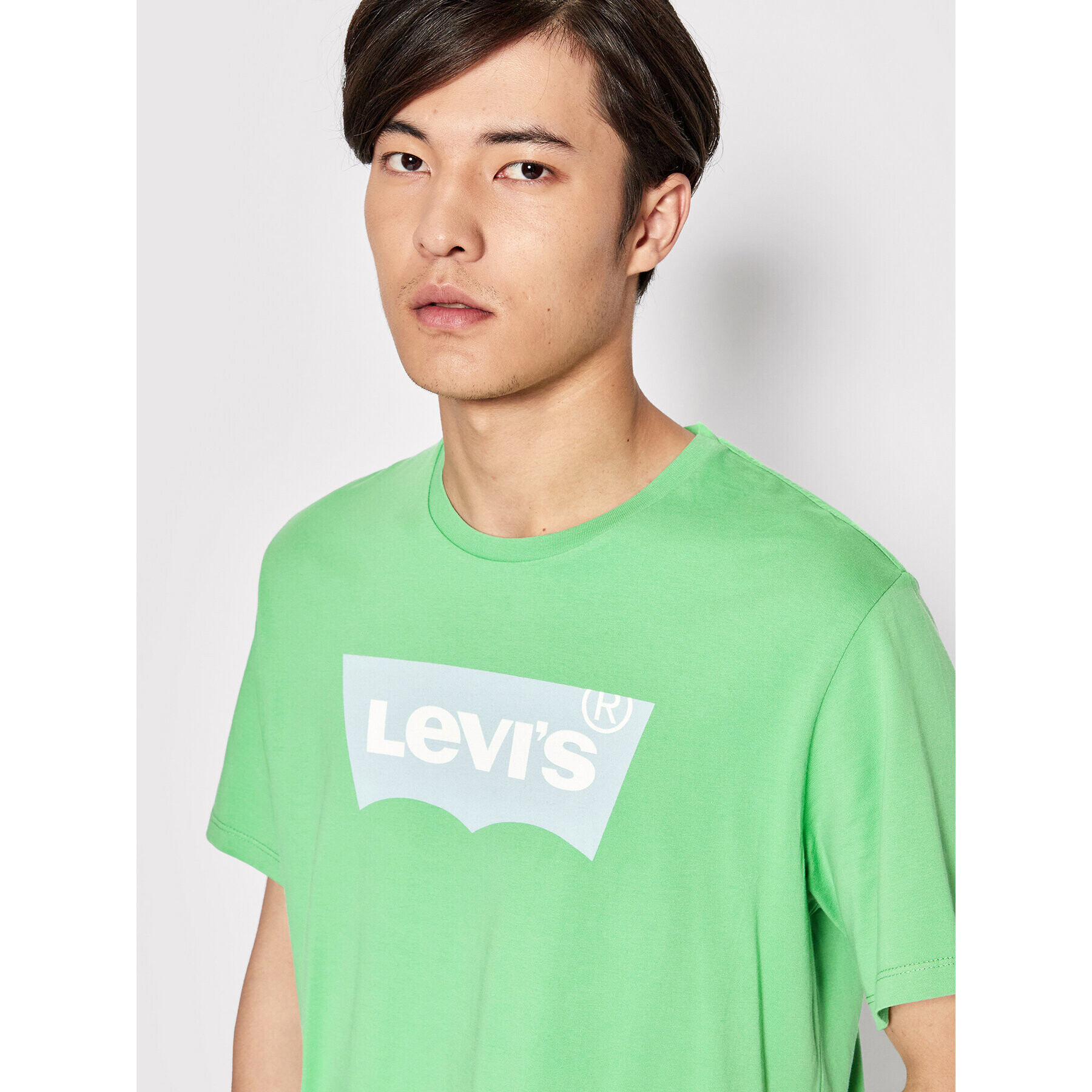 Levi's® Tričko Graphic Crewneck 22491-0234 Zelená Regular Fit - Pepit.sk