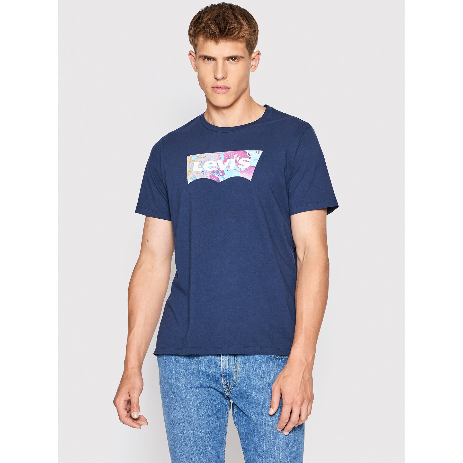 Levi's® Tričko Graphic Crewneck 22491-0454 Tmavomodrá Regular Fit - Pepit.sk