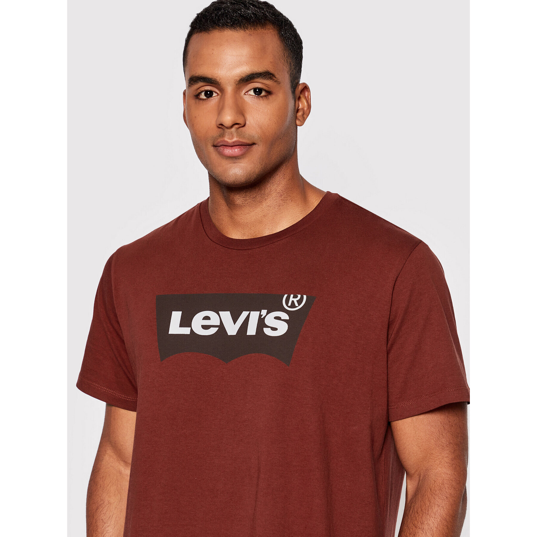 Levi's® Tričko Graphic Crewneck 22491-0476 Bordová Regular Fit - Pepit.sk