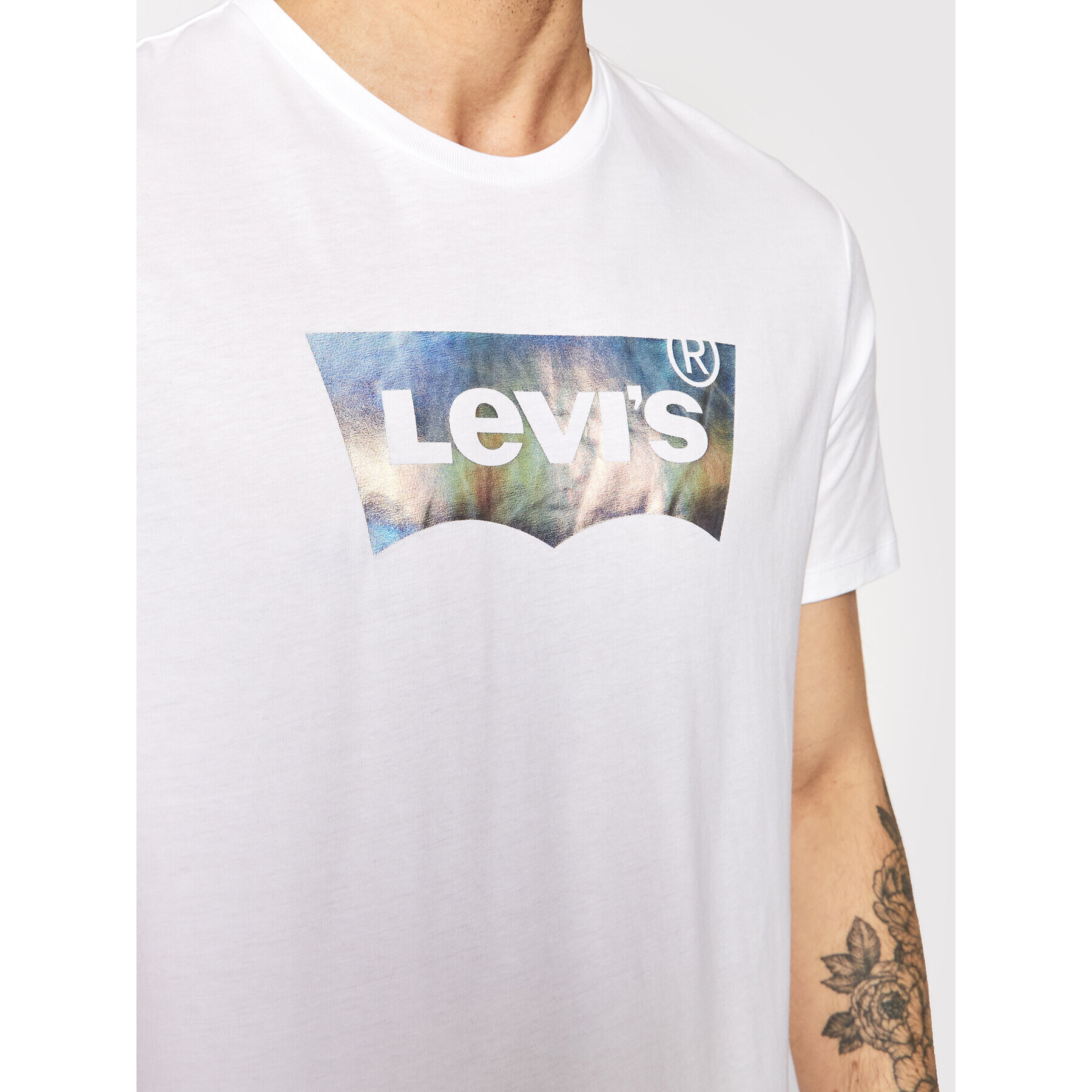 Levi's® Tričko Graphic Crewneck 22491-1047 Biela Regular Fit - Pepit.sk